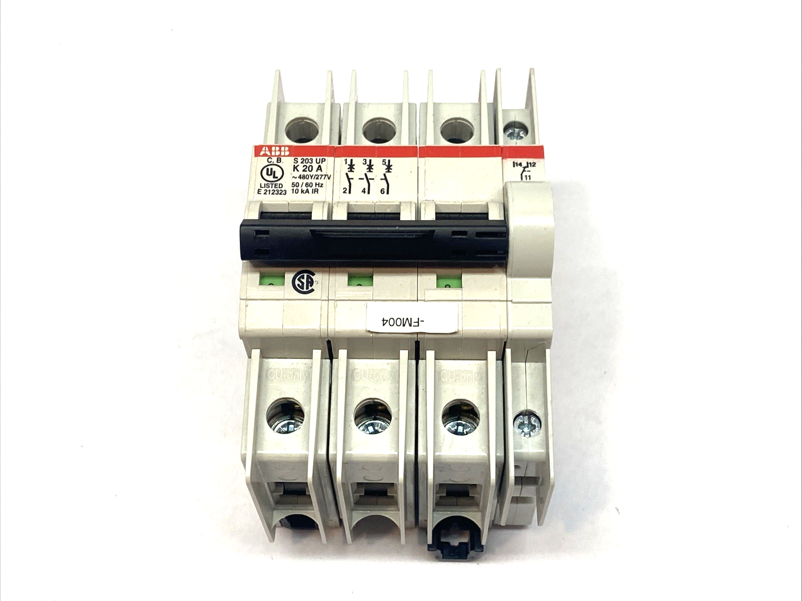 ABB S203U-K20A Circuit Breaker 3-Pole 480Y/277VAC 50/60HZ 10kA - Maverick Industrial Sales