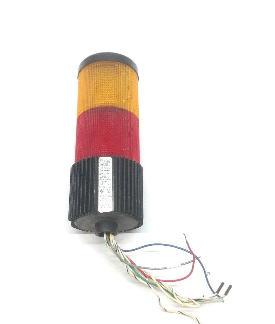 Federal Signal Litestak LSB-120 120 VAC Base Module with LSL-Red, LSL-Amber - Maverick Industrial Sales