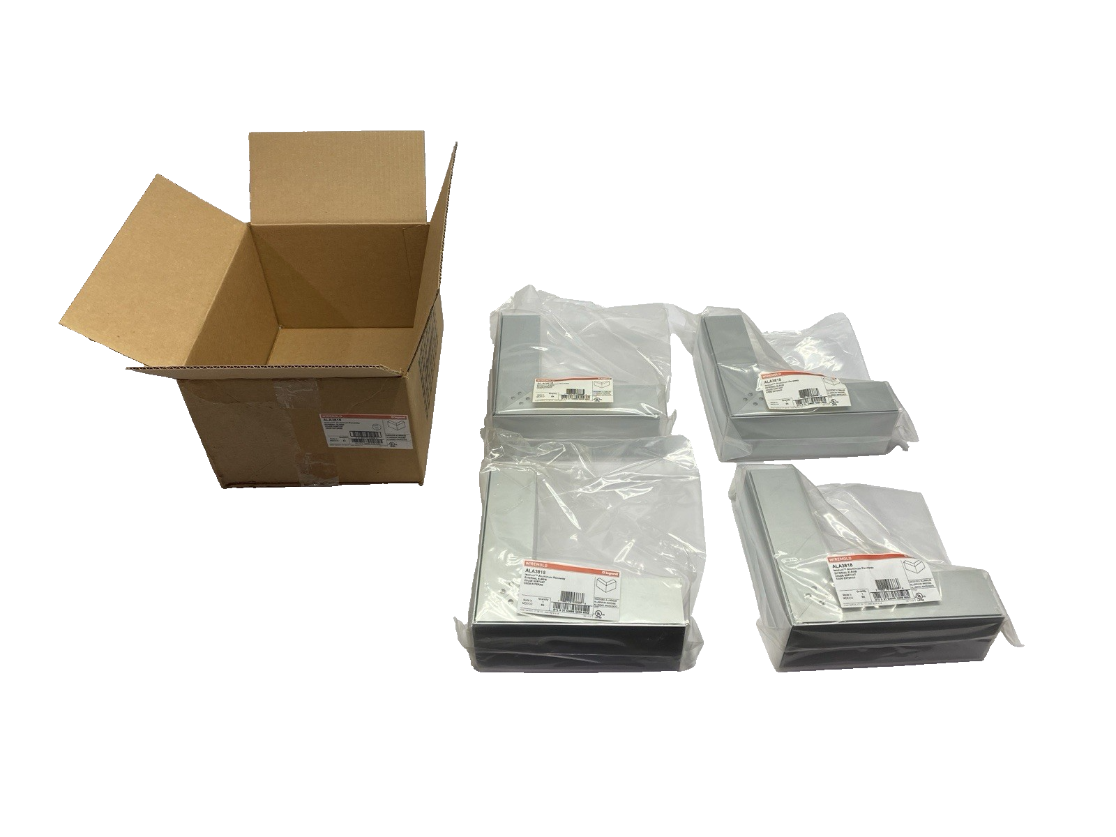 Legrand ALA3818 Wiremold Isoduct Aluminum Raceway External Elbow PKG OF 4 - Maverick Industrial Sales