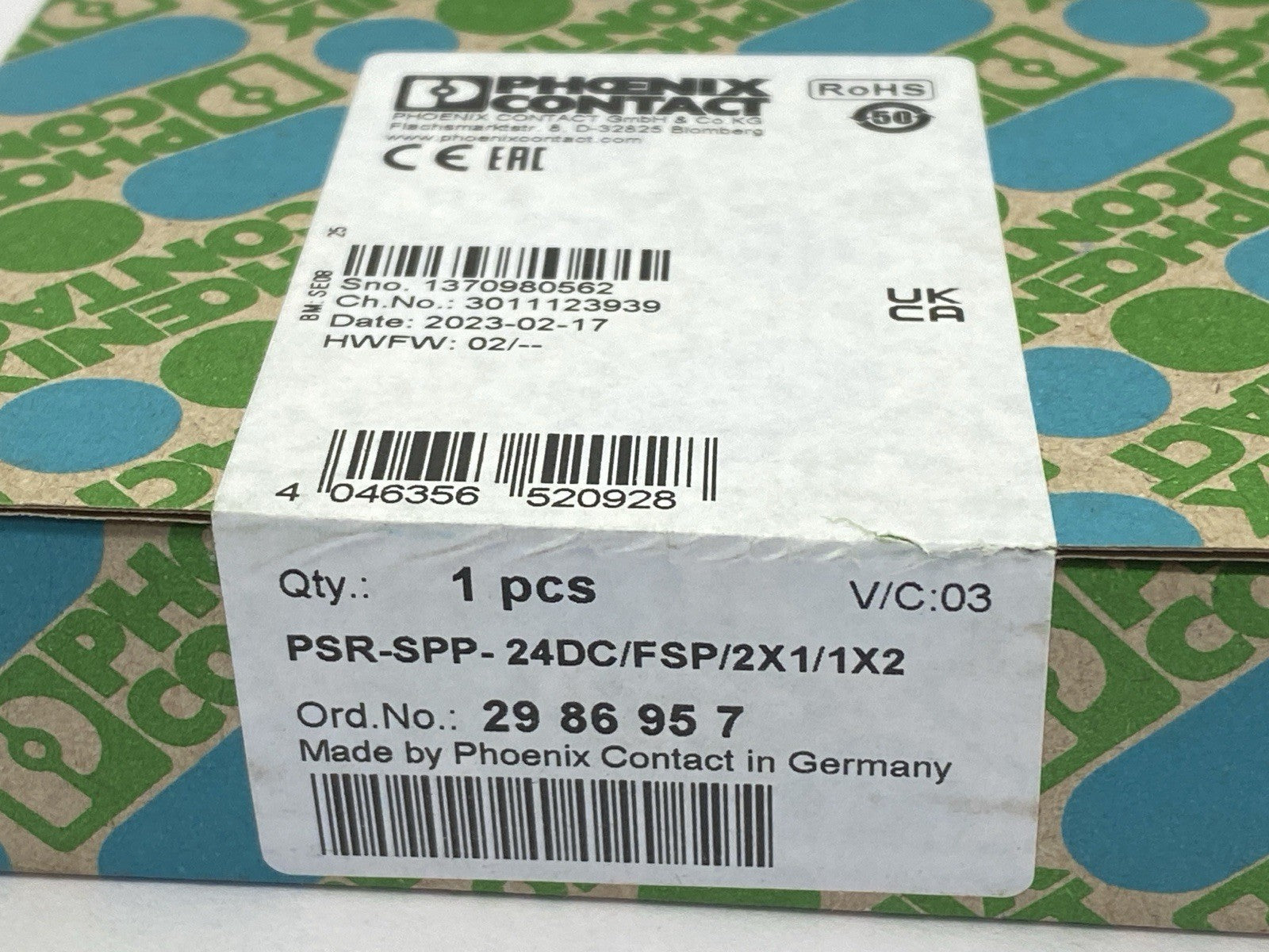 PSR-SPP-24DC/FSP/2X1/1X2 | Phoenix Contact Coupling Relay 2986957 - New - Maverick Industrial Sales