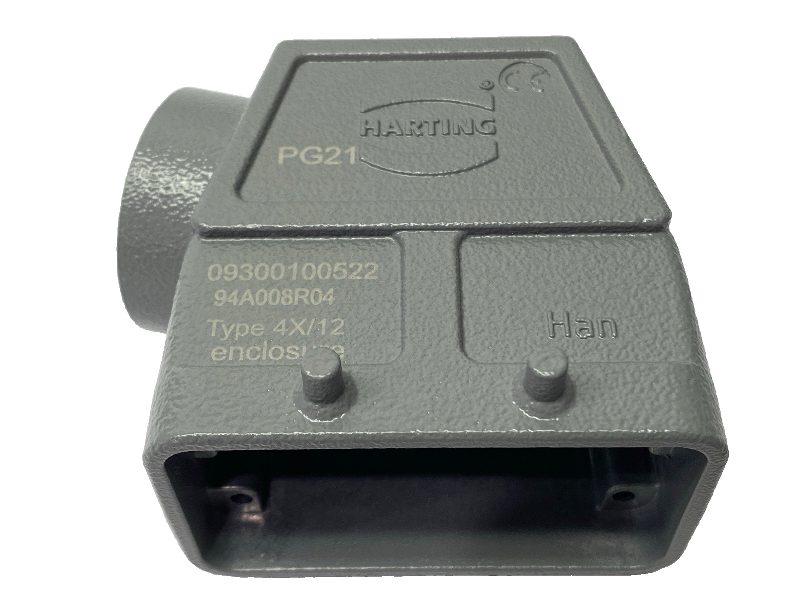Harting 0900100522 Heavy Duty Connector Hood Side Entry Han 10B-GS-21 - Maverick Industrial Sales