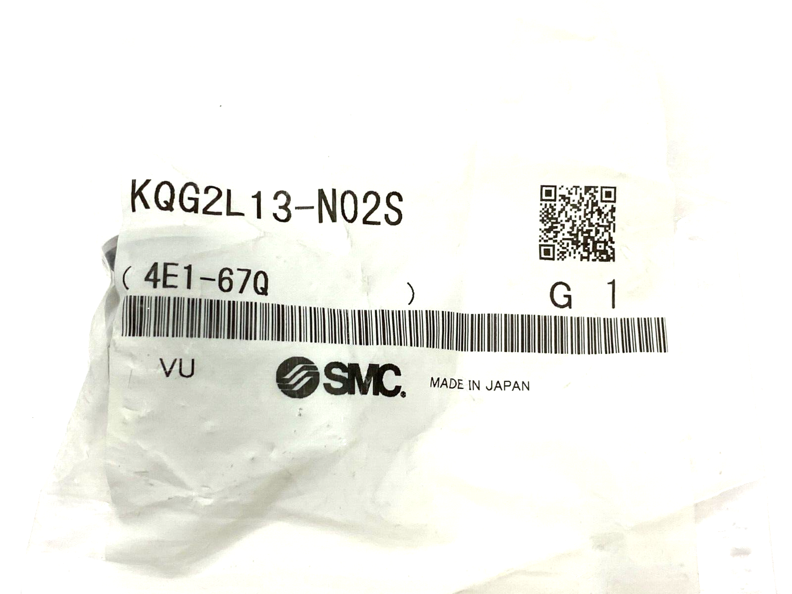 SMC KQG2L13-N02S Elbow Fitting 90-Degree 1/4" NPT Male to 1/2" Tube OD - Maverick Industrial Sales