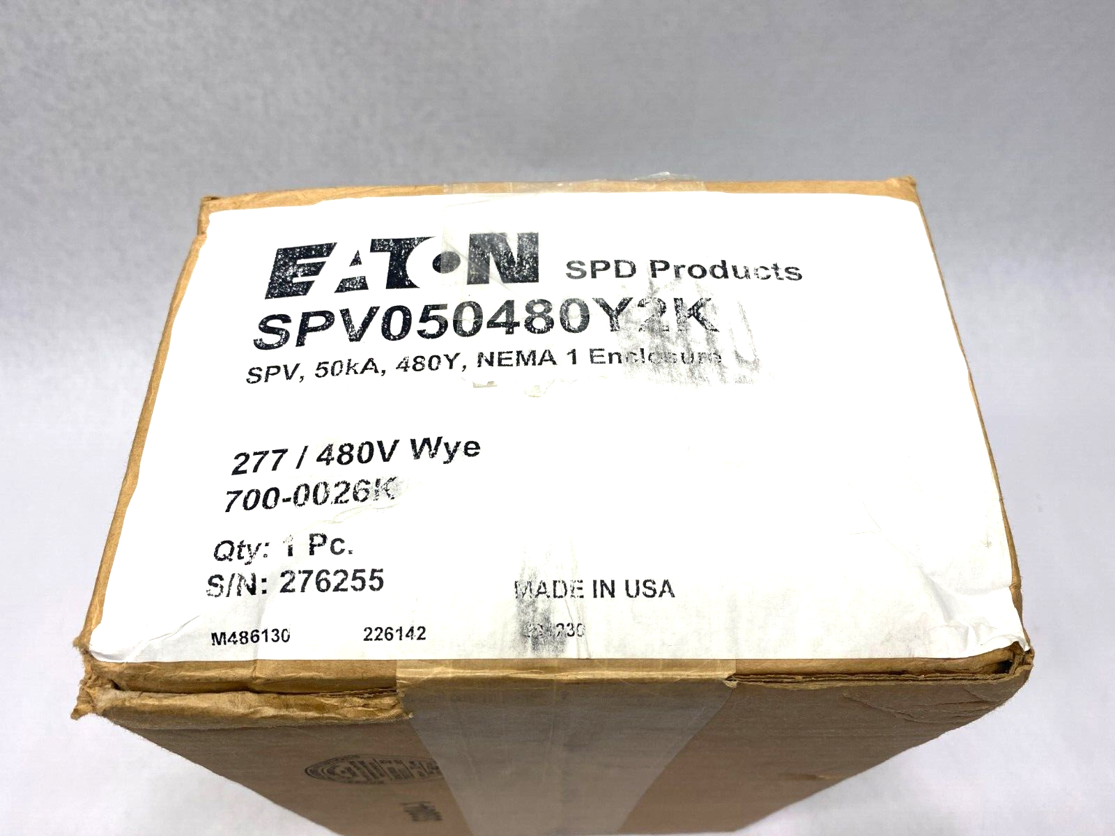 Eaton SPV050480Y2K NEMA 1 Enclosure SPV 480Y 50kA - Maverick Industrial Sales