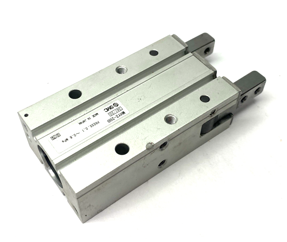 MHY2-20D | SMC Compact Pneumatic Angular Gripper, 180-Degree, 2-Finger - Used - Maverick Industrial Sales