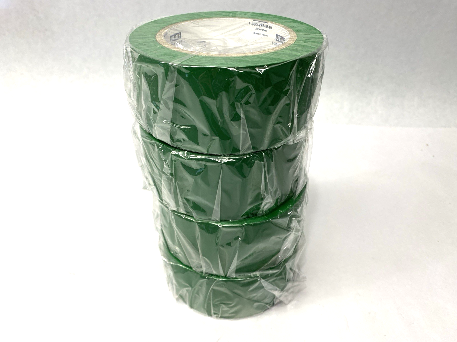 Uline S-7195 Industrial Vinyl Safety Tape Green 2" x 36 yds LOT OF 4 - Maverick Industrial Sales