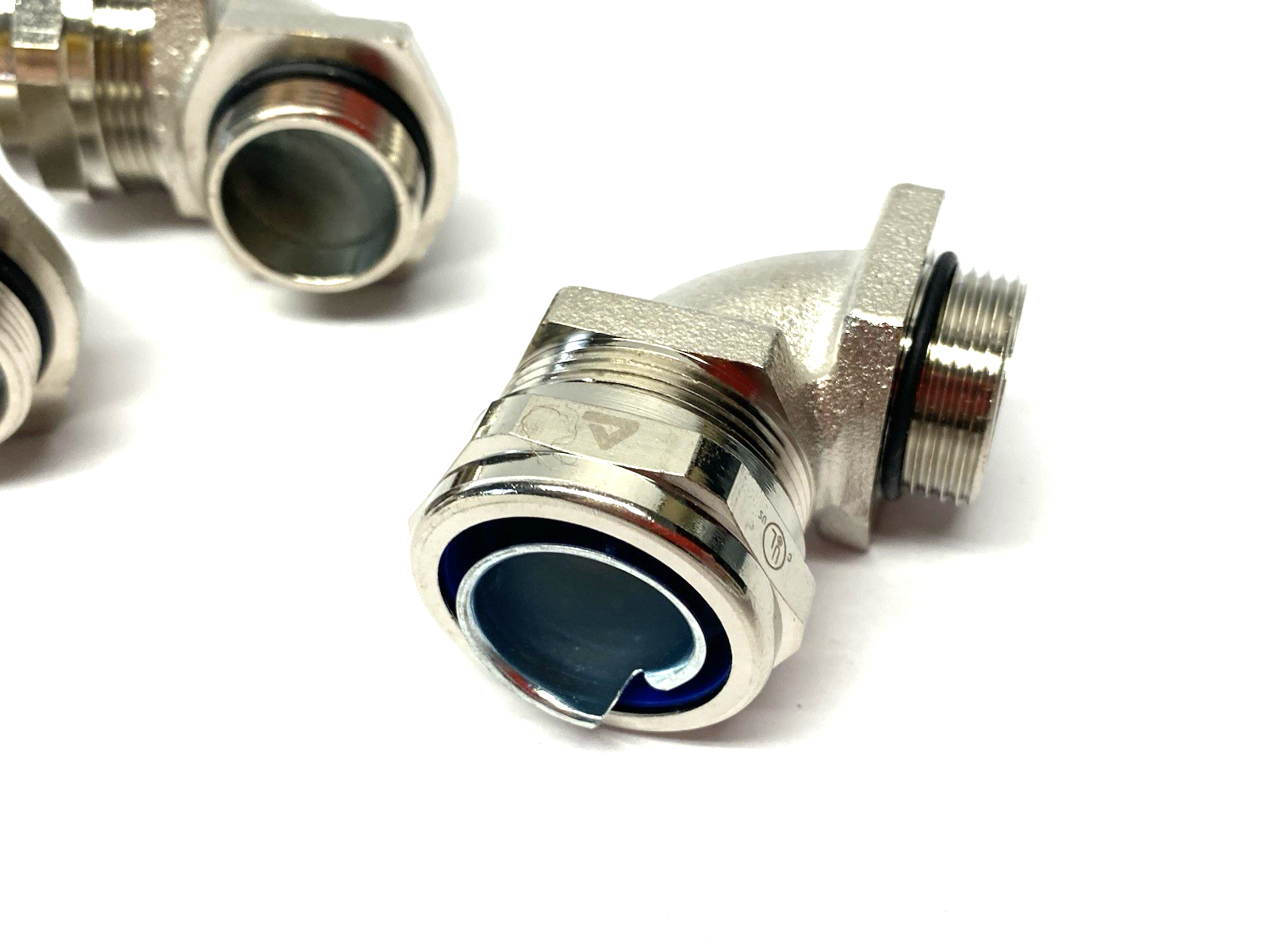 7129251IT | Anamet 90° Nickel-Plated Brass Fitting 3/4" M25x1.5 LOT OF 4 - New – Open box - Maverick Industrial Sales