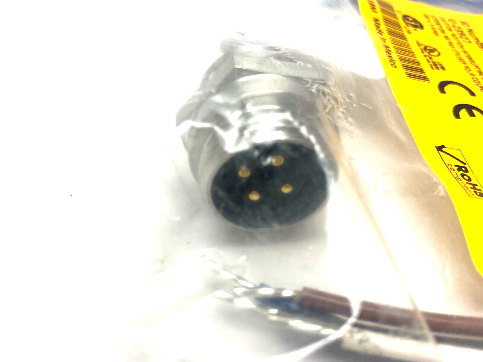 Turck RSFV 40-0.3M Panel-Mount Bulkhead Connector Receptacle 7/8-16 U-23927 - Maverick Industrial Sales