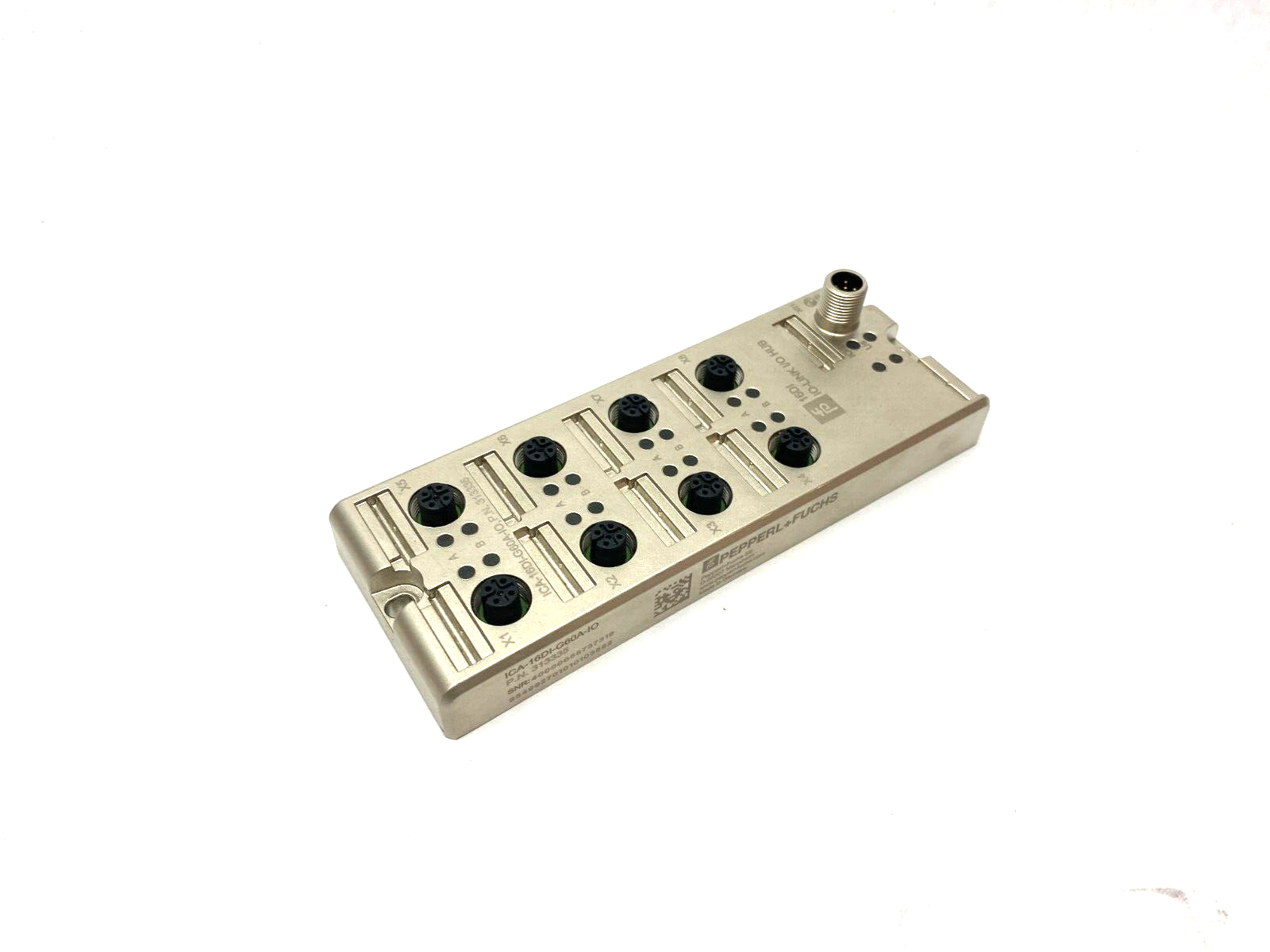 Pepperl+Fuchs ICA-16DI-G60A-IO, IO-Link Ethernet Fieldbus Hub Module, 313335 - Maverick Industrial Sales