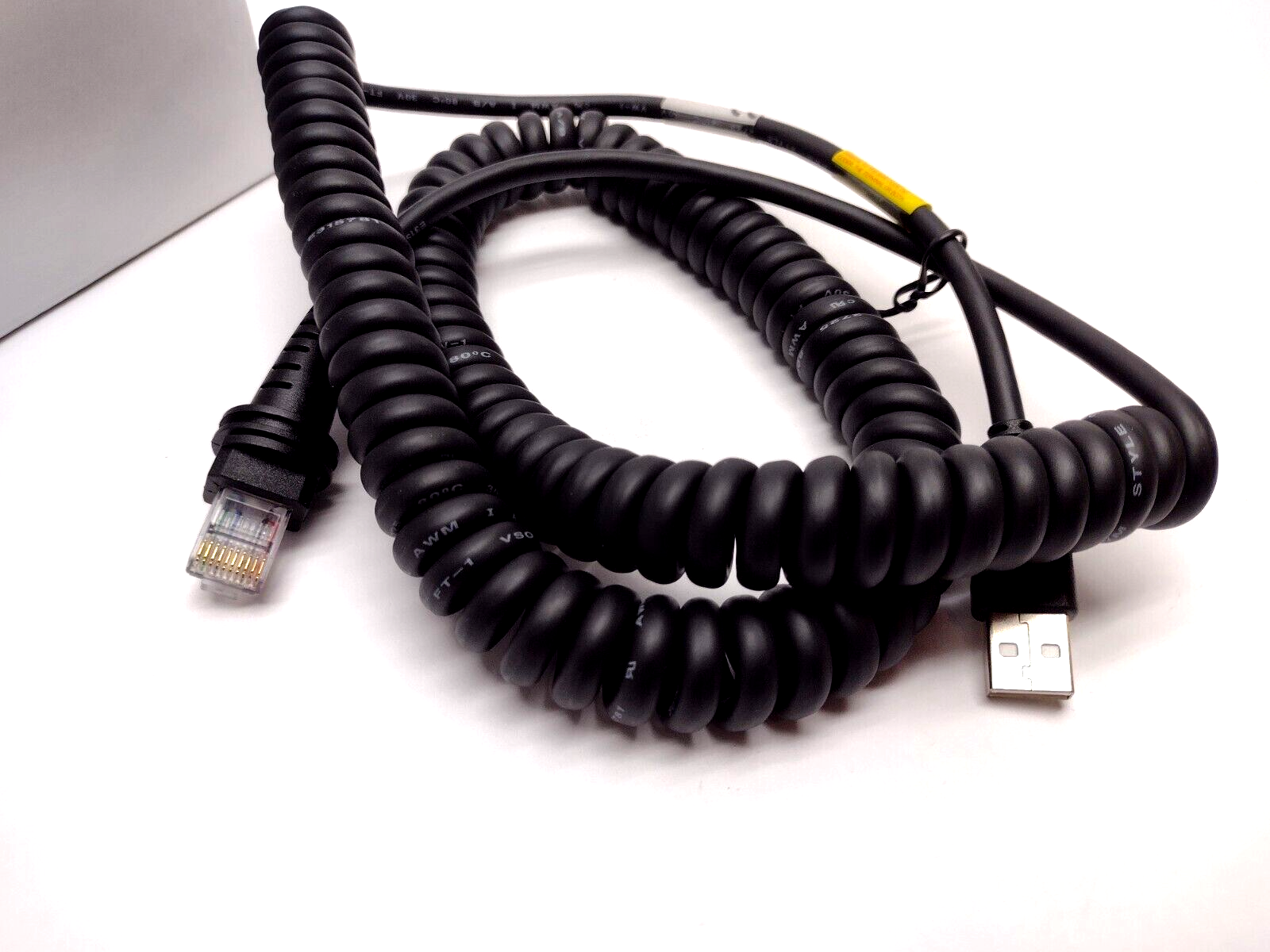 Keyence HR-1C5UC Communication Cable for HR-100 Series, USB, Curl Type, 5 m - Maverick Industrial Sales