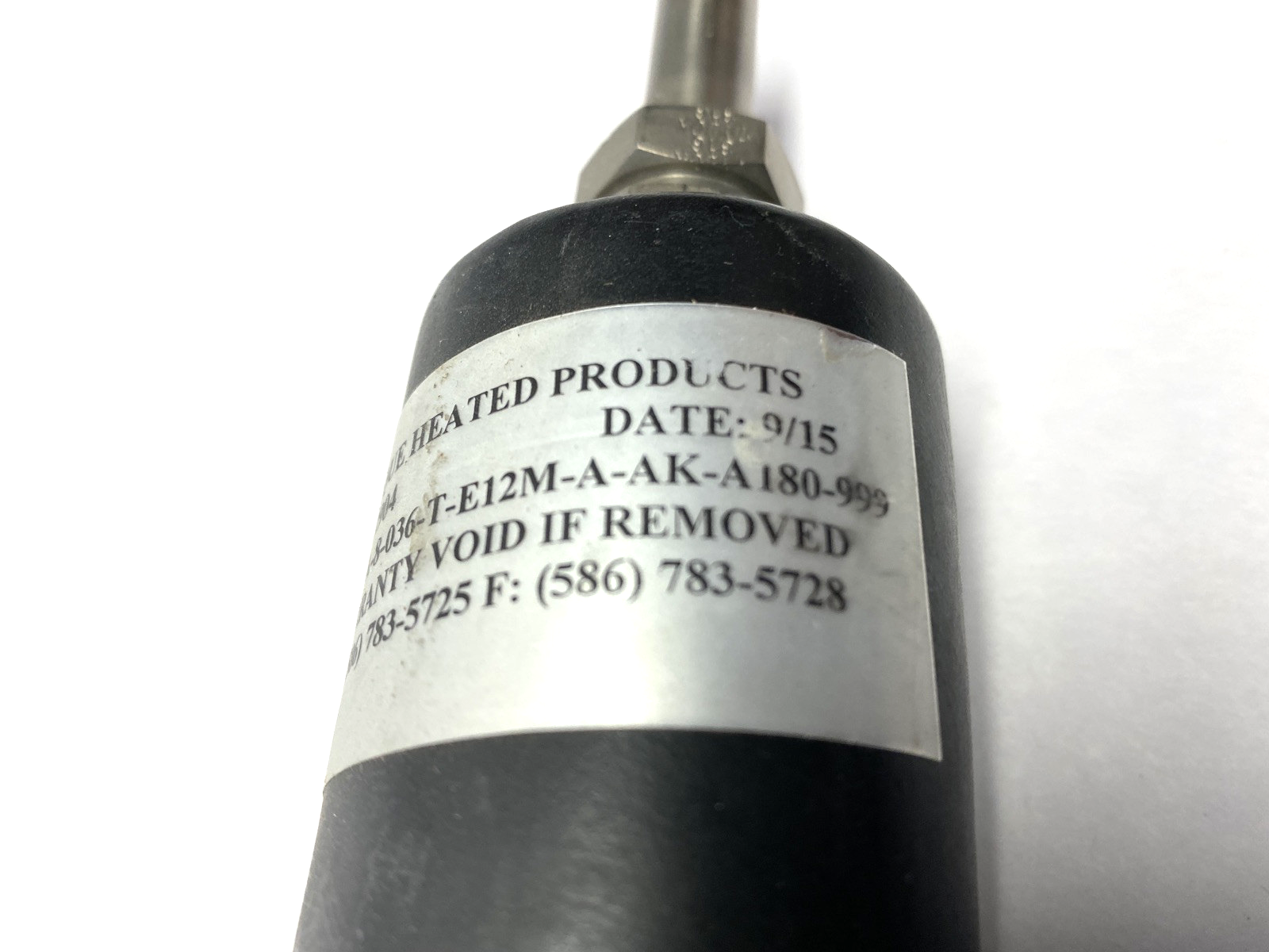 Unique Heated Products SII-A-8-036-T-E12M-A-AK-A180-995 Heated Hose 41" Length - Used - Maverick Industrial Sales