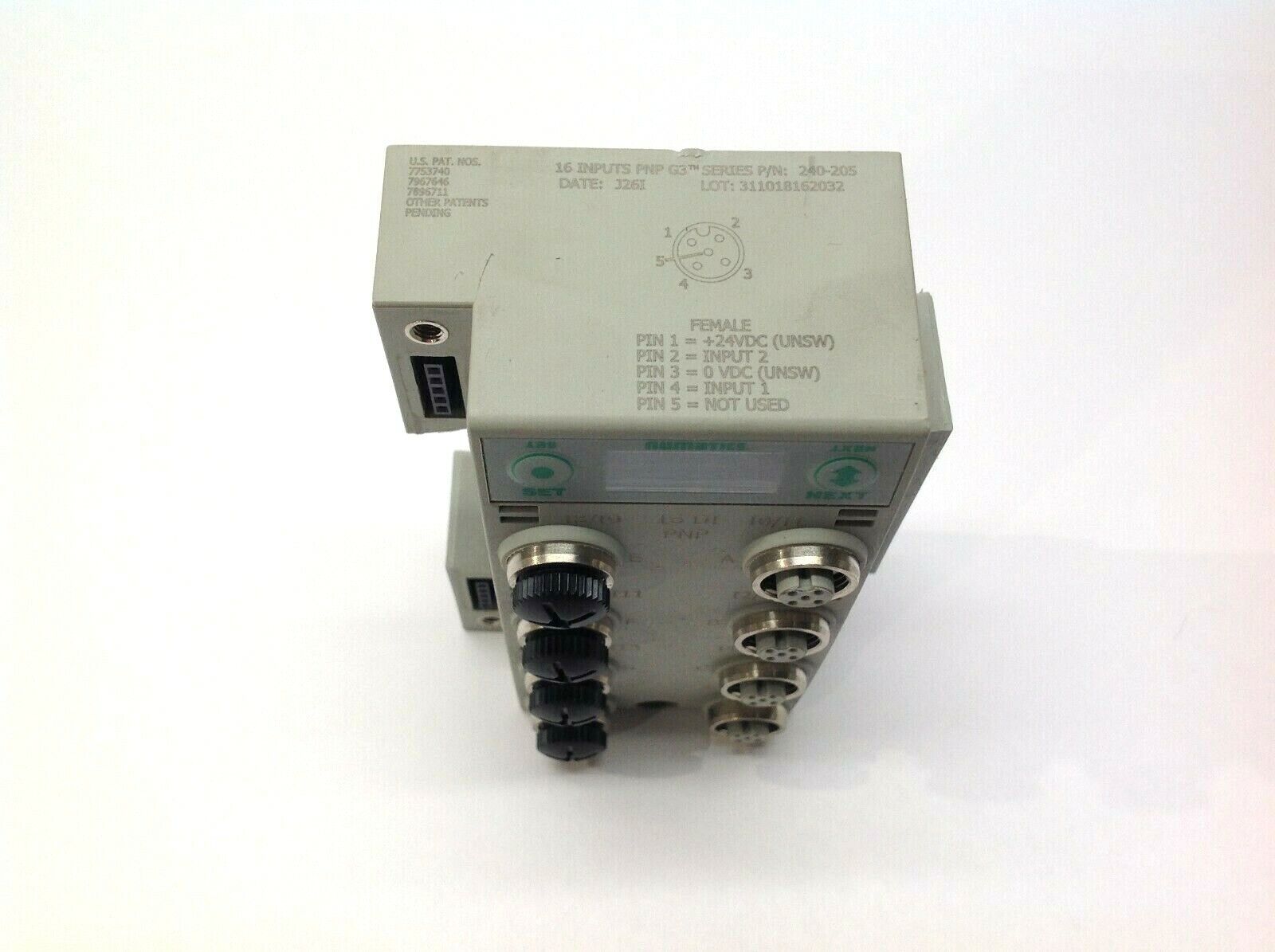 Numatics 240-205 Digital Input Module 16 Inputs 8 Port - Maverick Industrial Sales