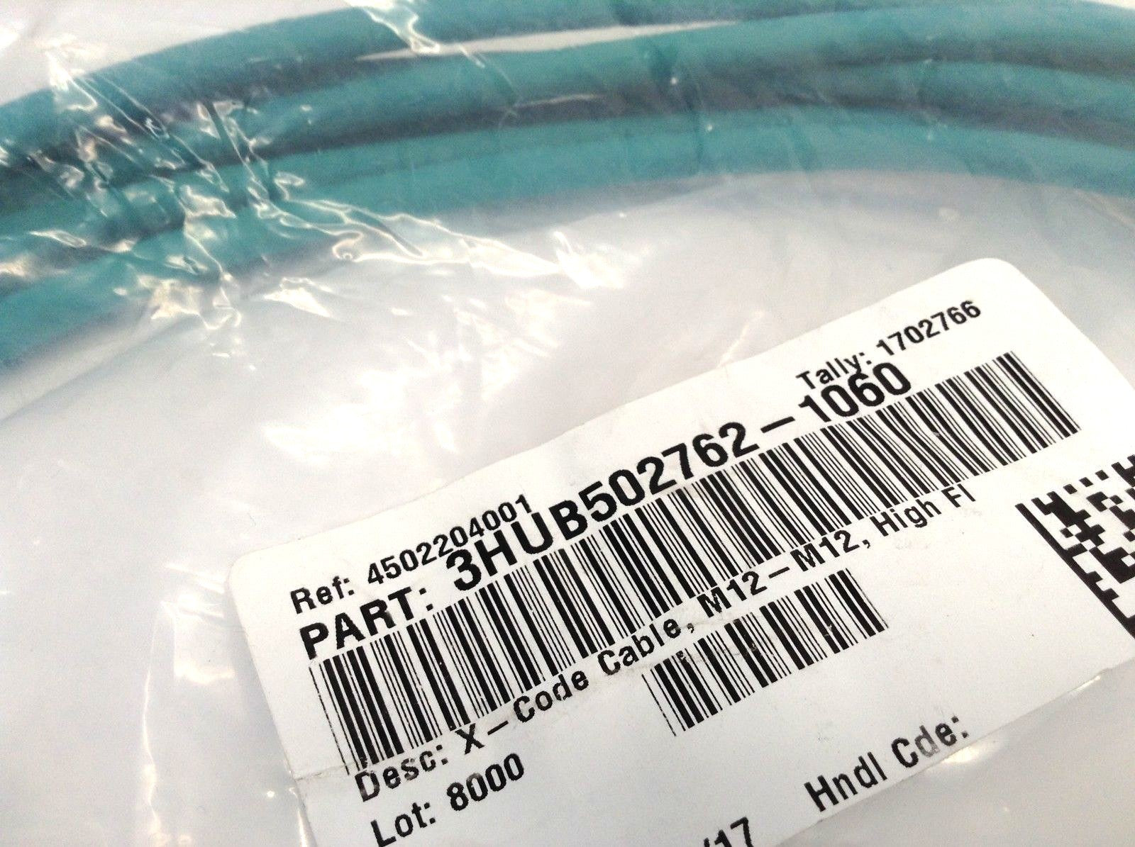 3HUB502762-1060 X-Code Cable M12-M12 7M Length HT-7342-129-1007 - Maverick Industrial Sales