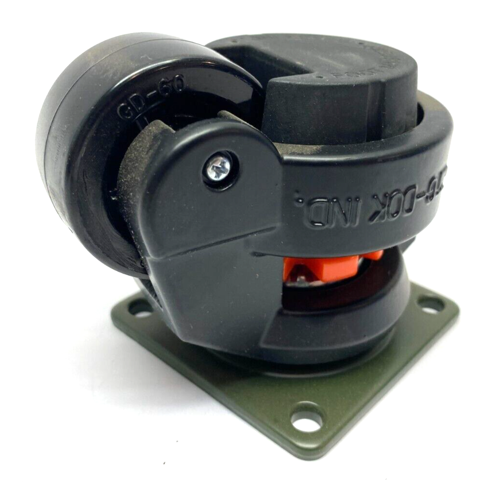 Foot Master GD-60-F-NYN-FBL Mounted Swivel Leveling Caster 50mm BOX OF 4 - Maverick Industrial Sales
