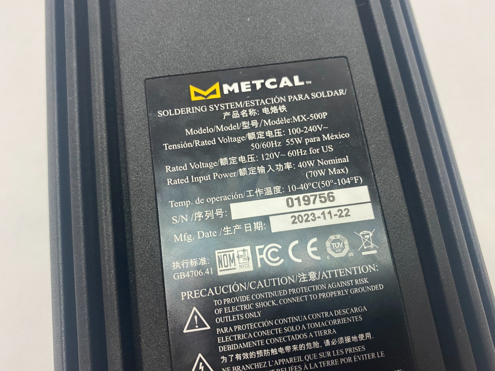 Metcal MX-500P SmartHeat Soldering/Rework Switchable Power Supply Station 2-Port - Maverick Industrial Sales