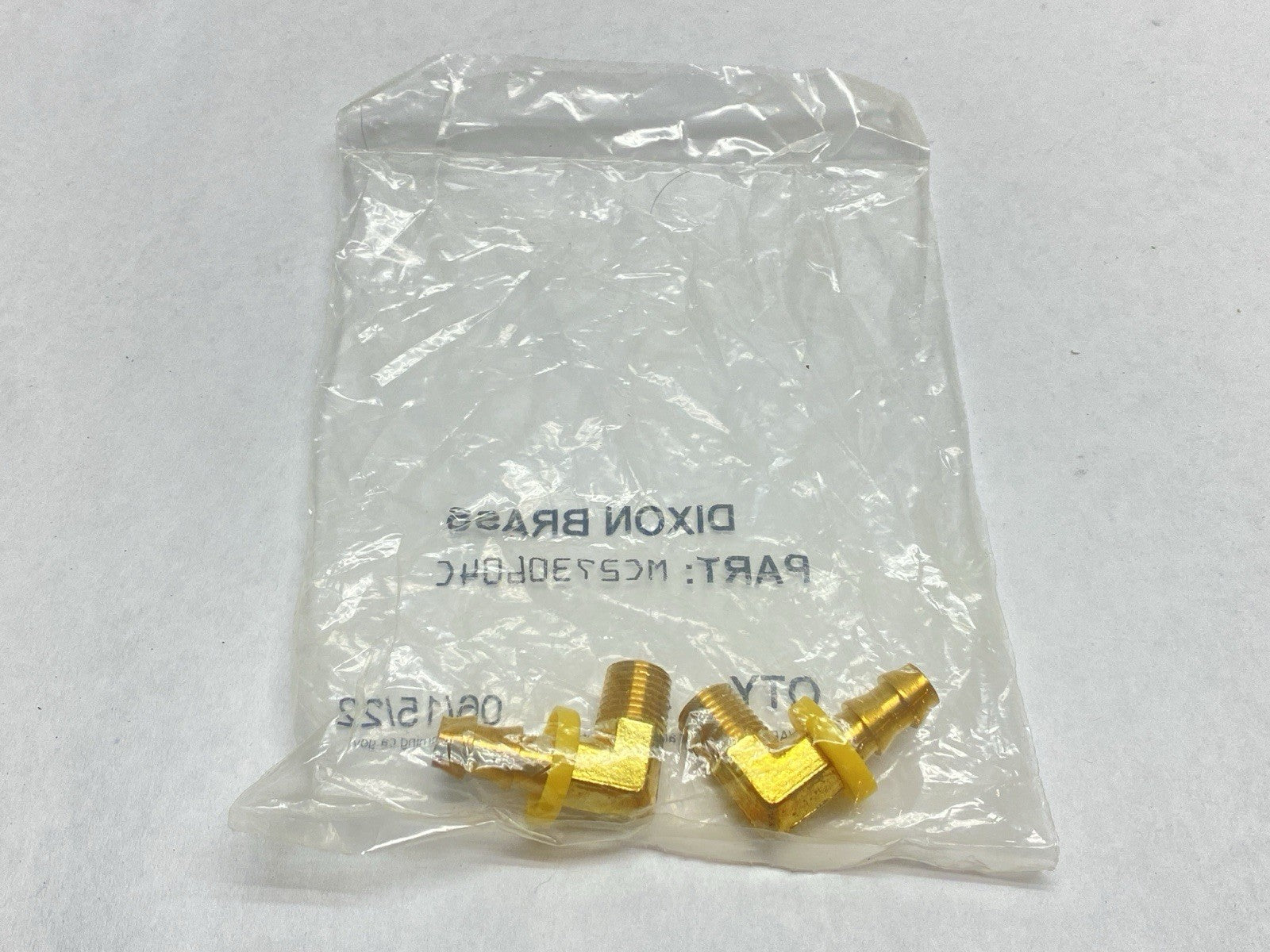 Dixon 2730604C Push-On Hose Barb Adapter Elbow 3/8" NPT x 3/8" Hose LOT OF 2 - Maverick Industrial Sales