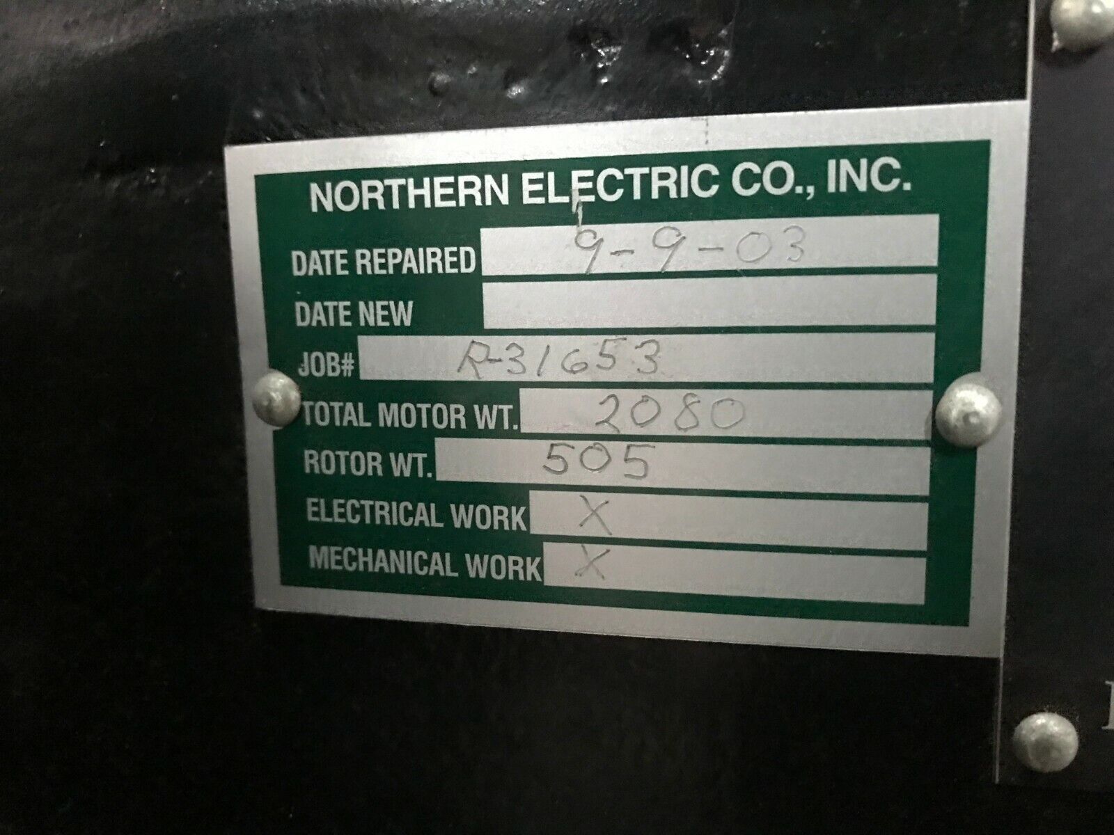 Reliance Industrial Electric Motor, 350 HP, 1776 RPM, 575V 318A 5005S Frame - Maverick Industrial Sales