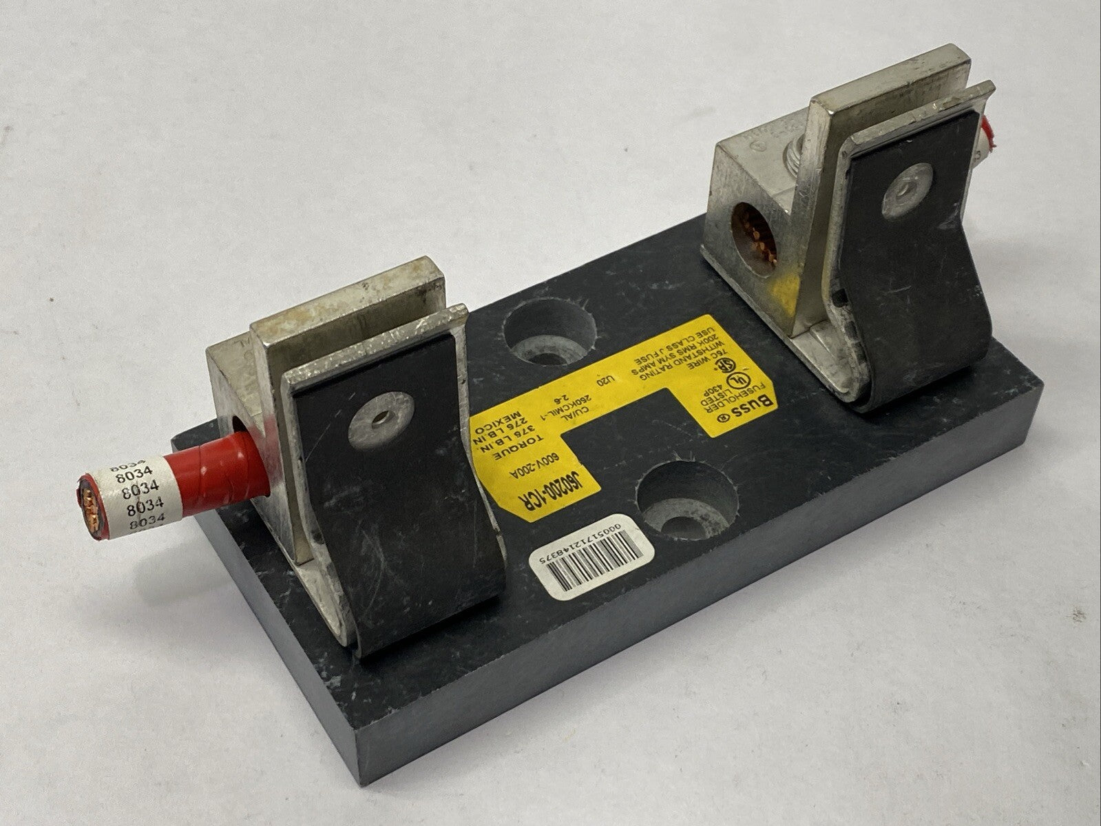 Cooper Bussmann J60200-1CR JM Modular Fuse Holder Block 1-Pole 200A 600V - Maverick Industrial Sales