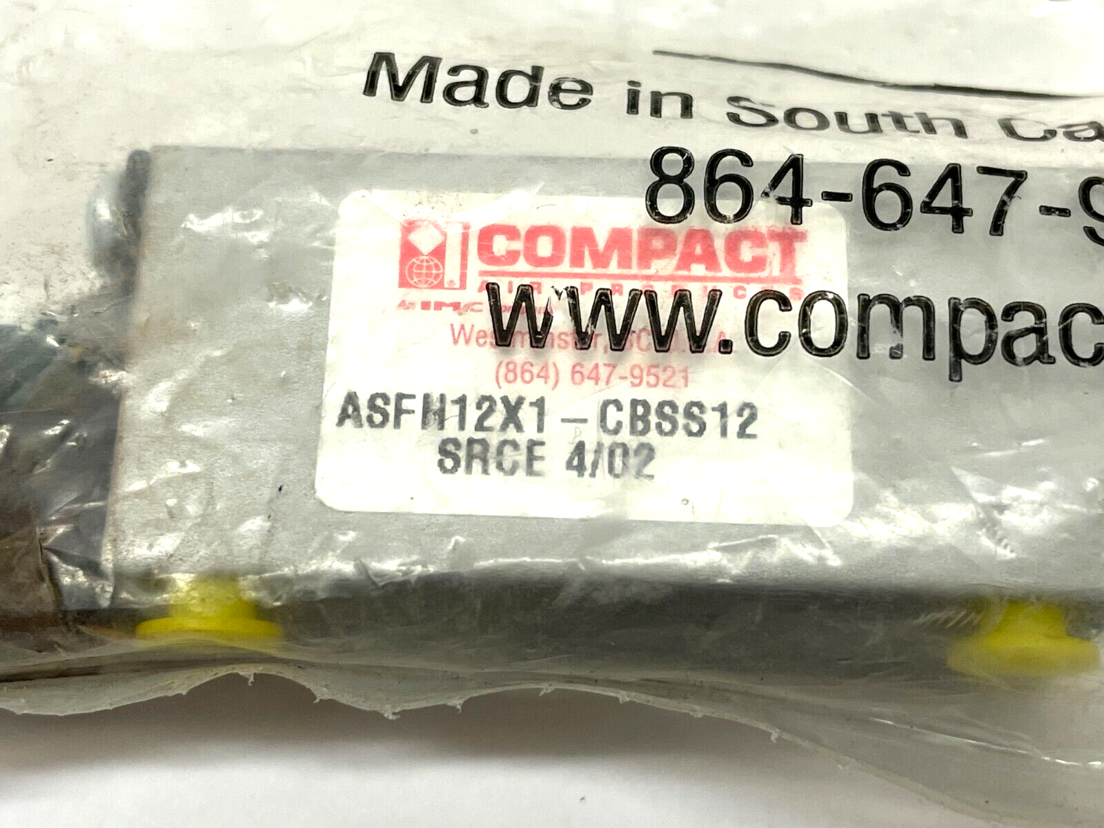 Compact ASFH12X1-CBSS12 Snap Cap Cylinder - Maverick Industrial Sales