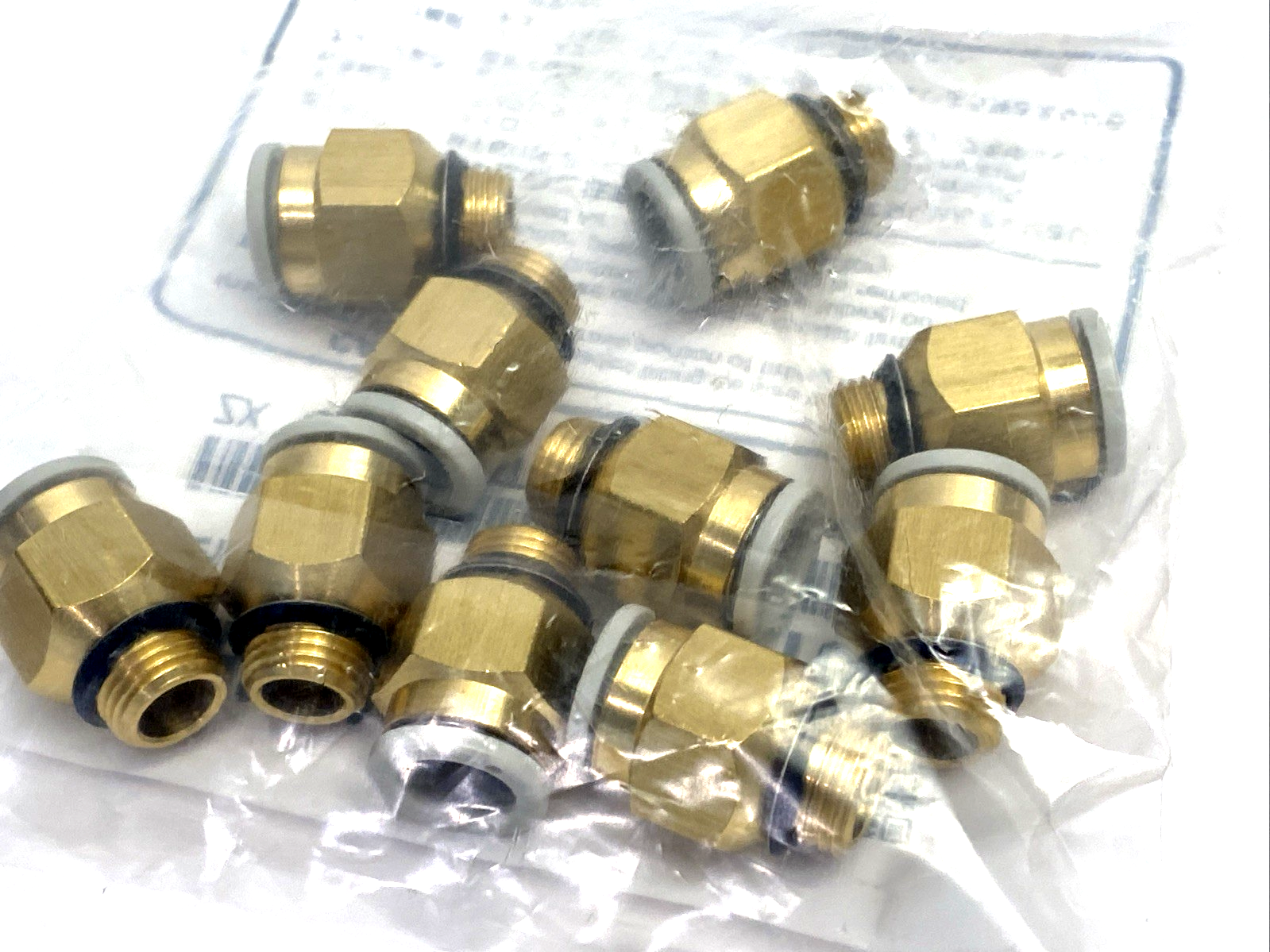 KQ2H08-U01A | SMC Pneumatic One-Touch Fitting 8mm Tube O.D. G 1/8" Port LOT OF 30 - New - Maverick Industrial Sales