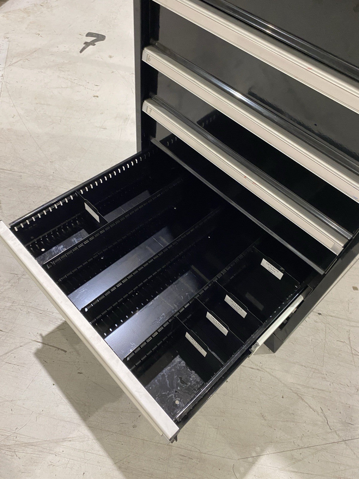ULINE H-8422 Modular Drawer Cabinet 9 Drawer 29 x 29 x 62" - Maverick Industrial Sales