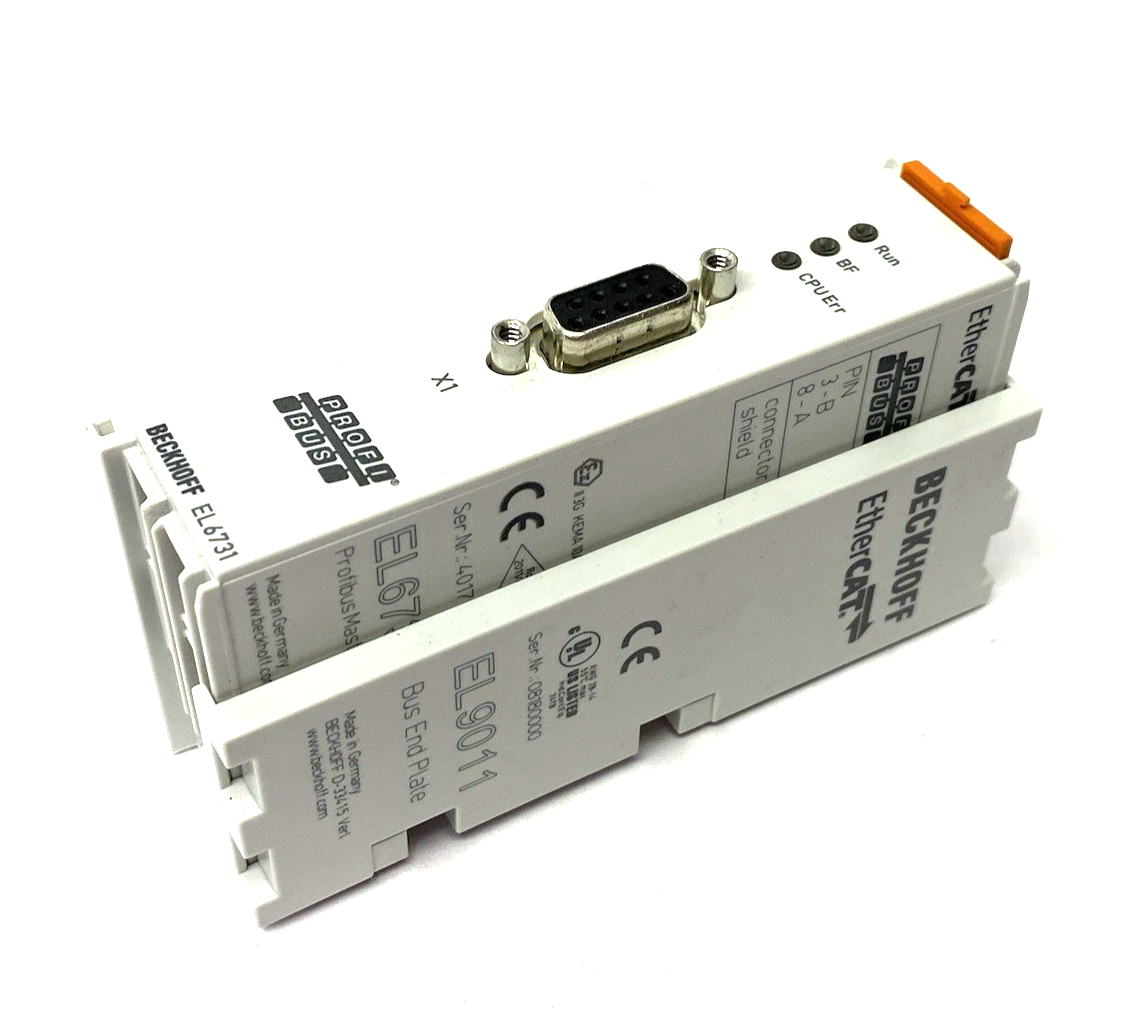 Beckhoff EL6731 EtherCAT Terminal, 1-channel Communication Interface, PROFIBUS - Maverick Industrial Sales