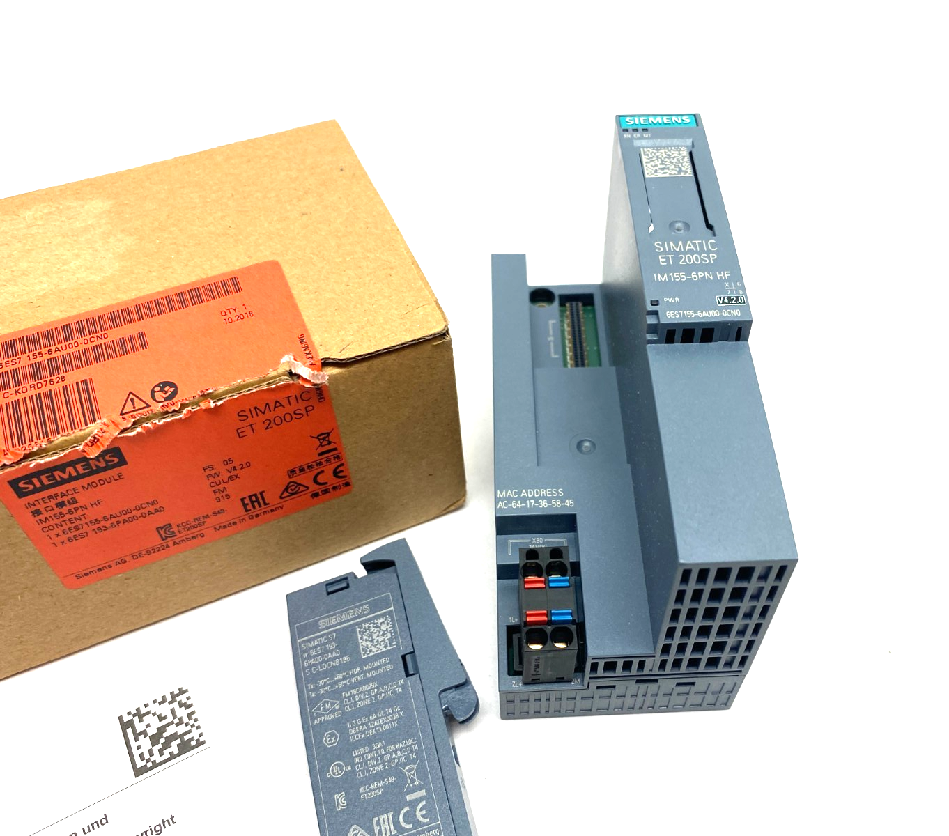 Siemens 6ES7 155-6AU00-0CN0 SIMATIC ET 200SP Interface Module IM155-6PN HF - Maverick Industrial Sales