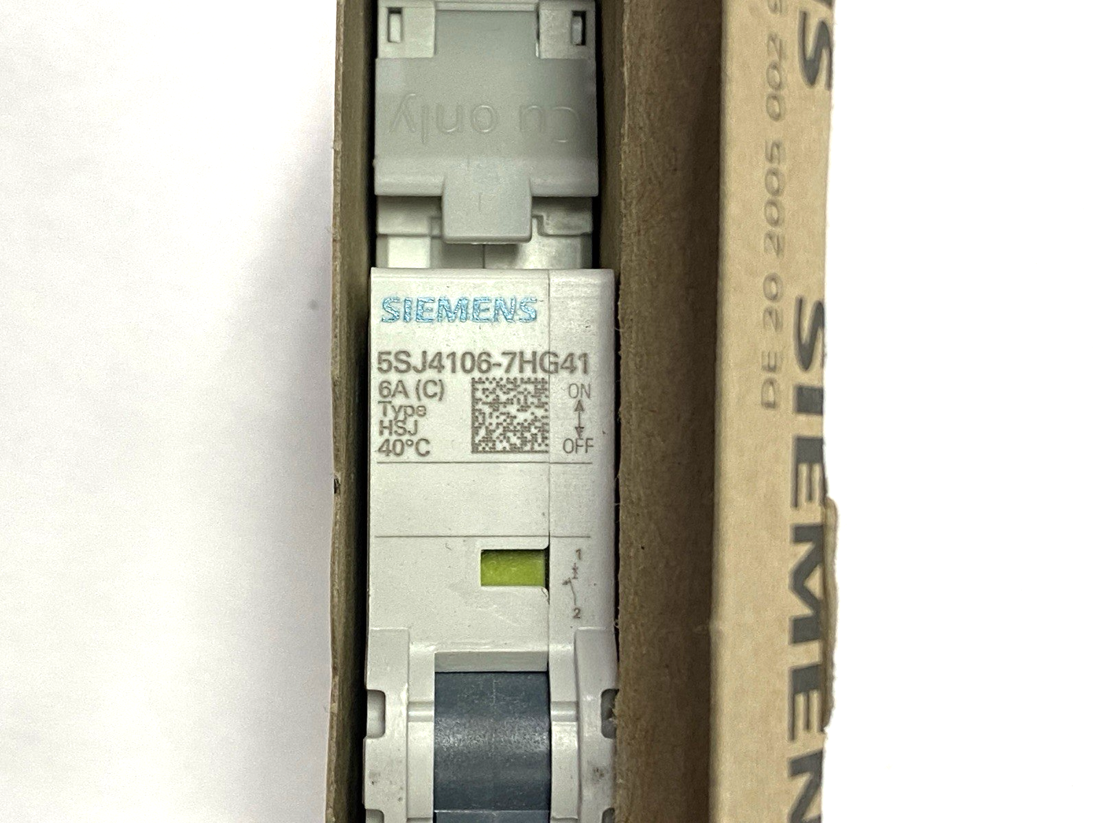 5SJ4106-7HG41 | Siemens Miniature Circuit Breaker 1-Pole 240V 6A - New – Open box - Maverick Industrial Sales