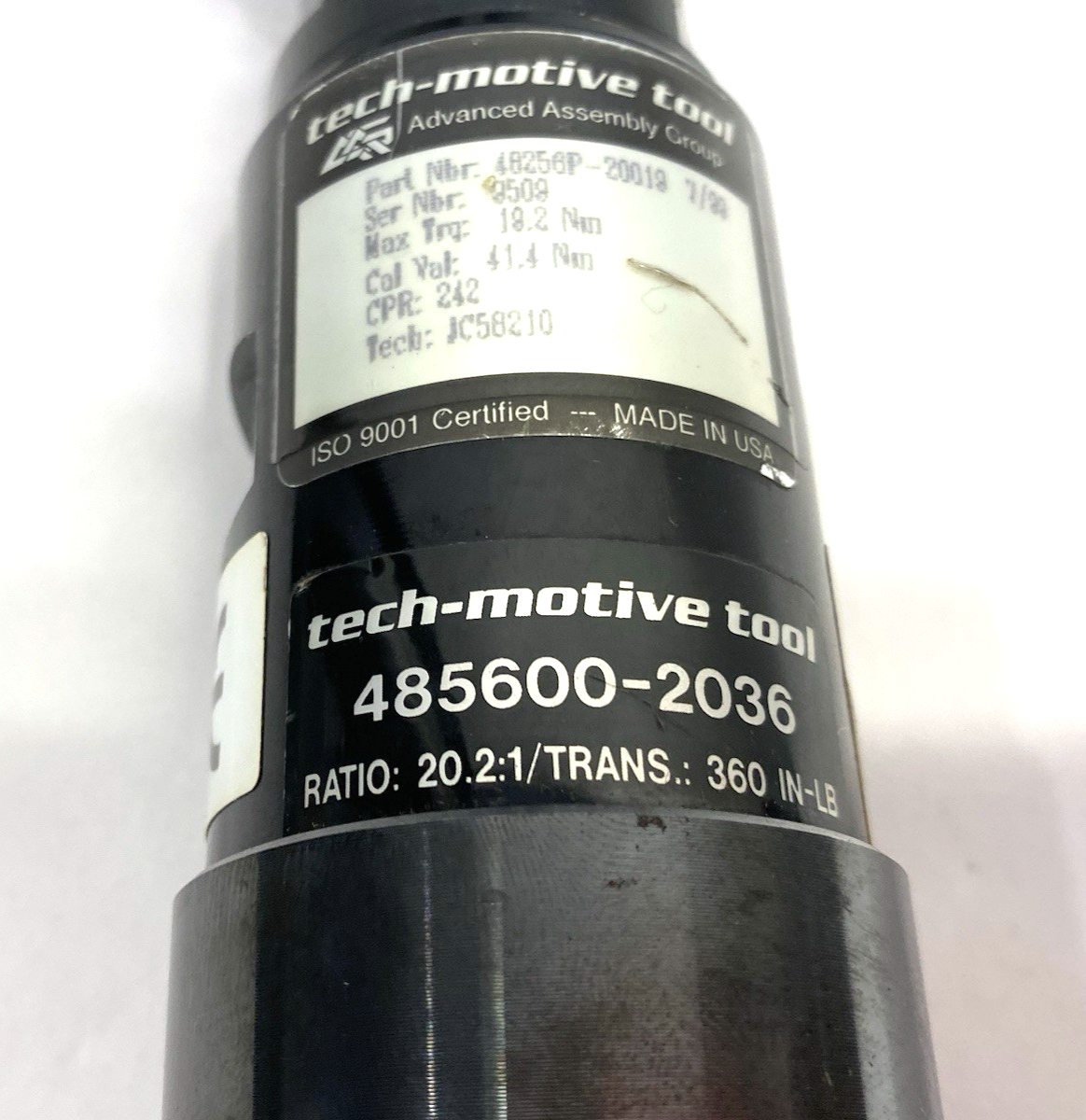 Tech-Motive Tool 485600-2036 Electronic Nutrunner Wrench 3/8" Drive 48256P-20019 - Maverick Industrial Sales