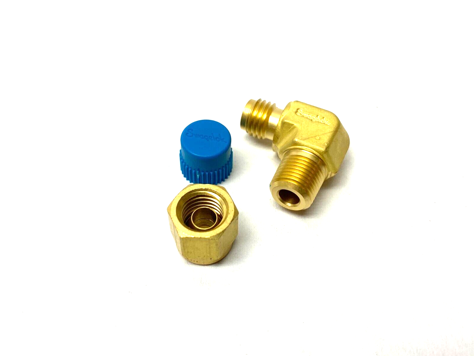 Swagelok B-300-2-2 Brass Male Compression Elbow Fitting 3/16" Tube x 1/8" Pipe - Maverick Industrial Sales