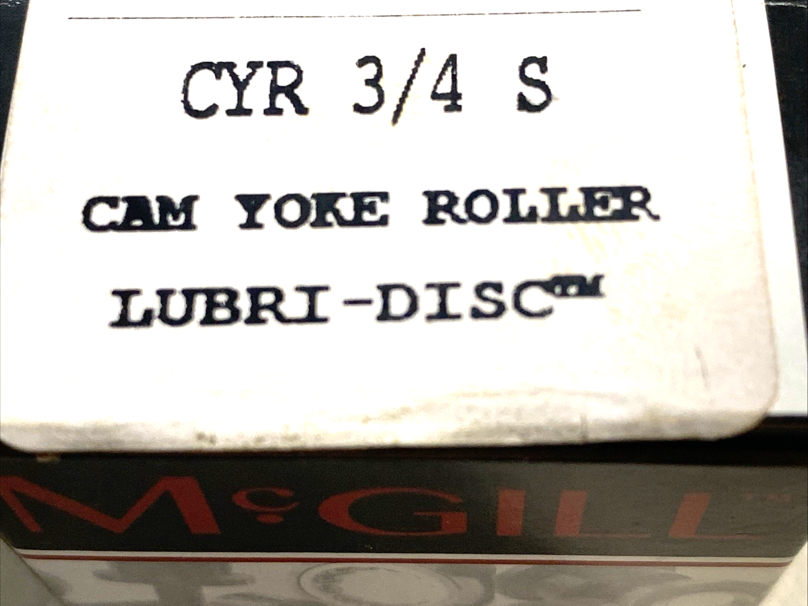 McGill CYR 3/4 S Lubri-Disc Cam Yoke Roller 3/4" Roller 1/4" Bore Dia 1/2" Width - Maverick Industrial Sales
