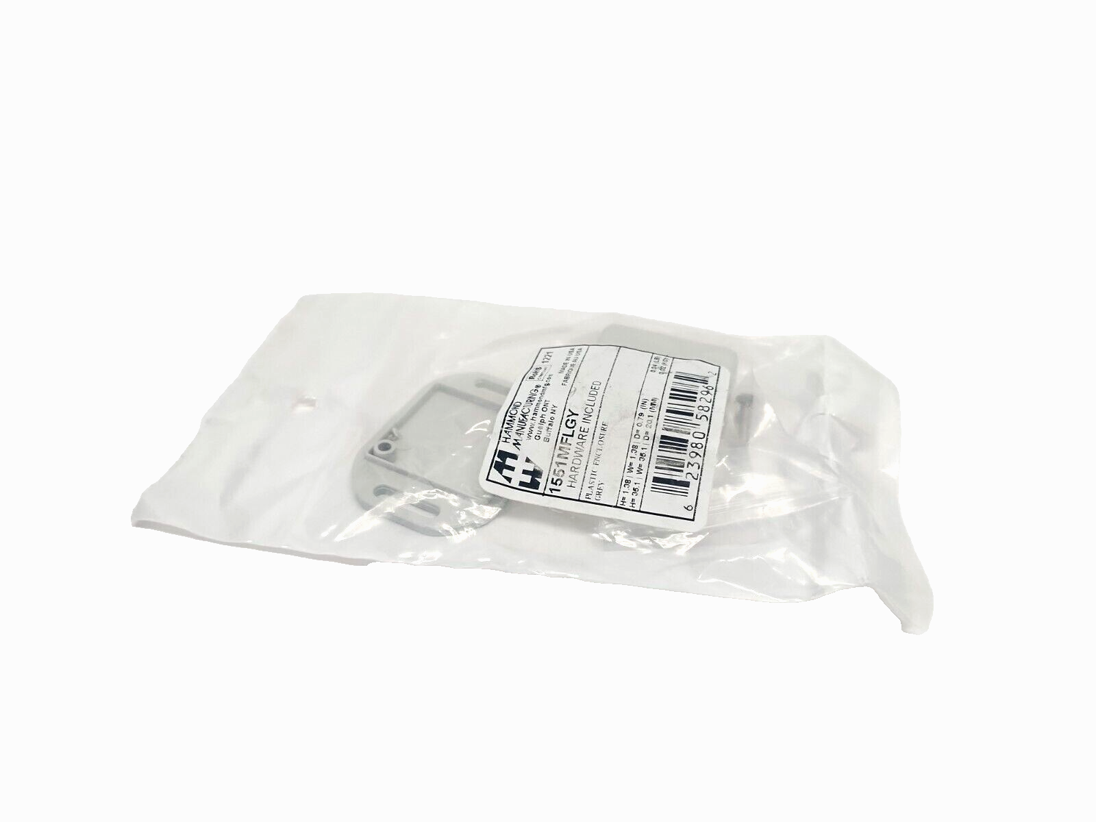 1551MFLGY | Hammond Manufacturing Gray Plastic Enclosure w/ Lid 35mmx20mm LOT OF 4 - New - Maverick Industrial Sales
