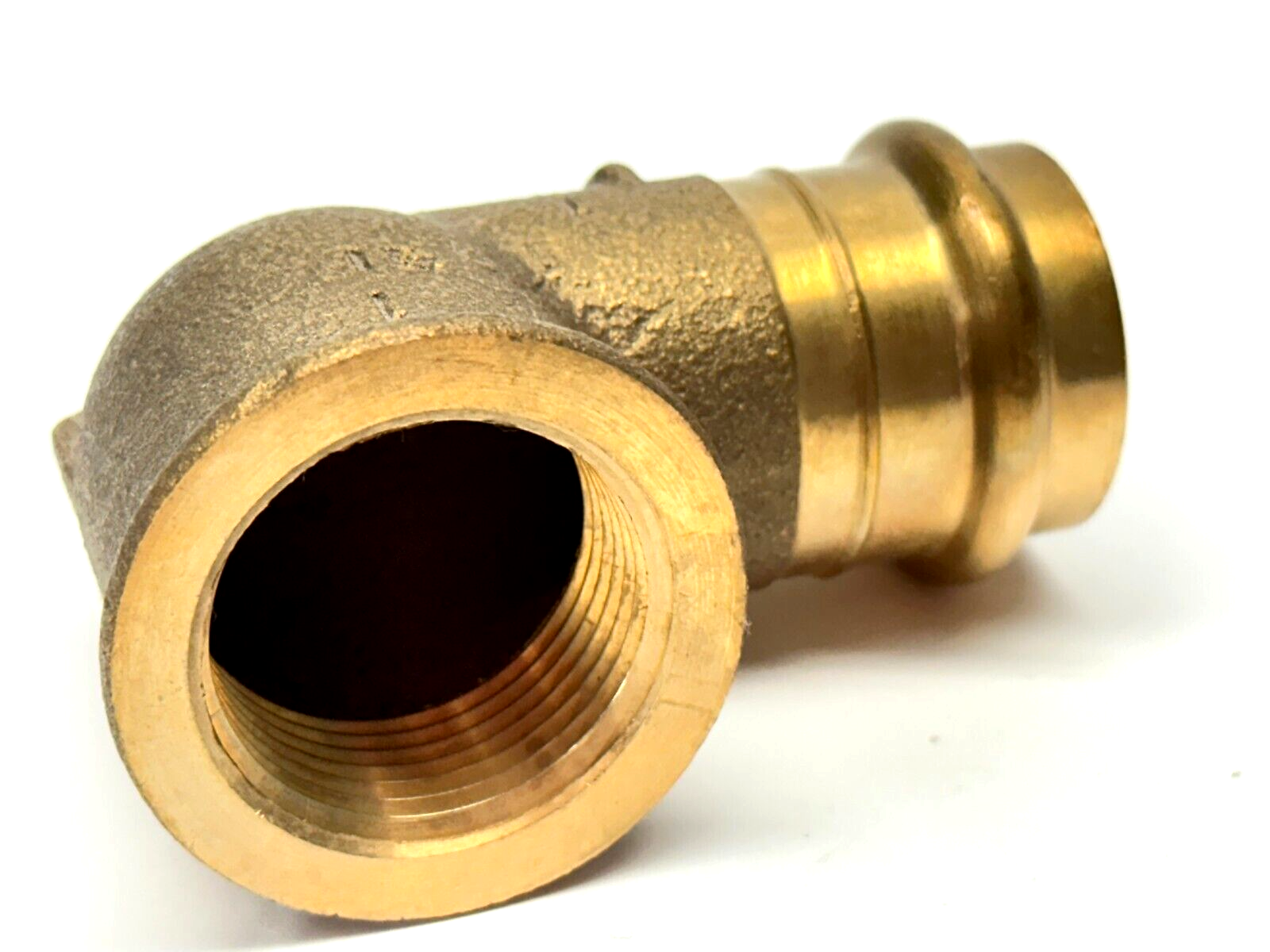 Viega 77552 Propress 1" x 1" FNPT 90 Degree Elbow Bronze - Maverick Industrial Sales