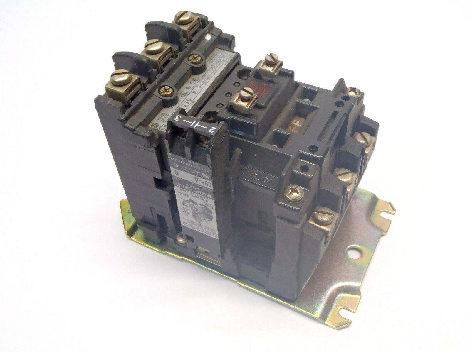 Allen Bradley 500F-A0D930 Series B Contactor 595-A Auxiliary Contact - Maverick Industrial Sales