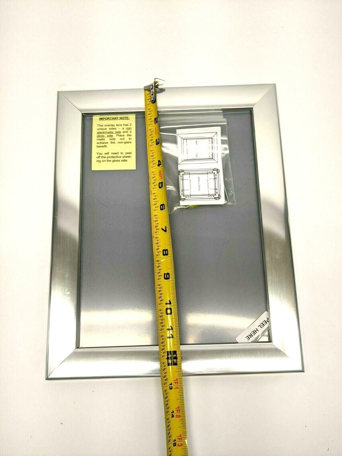Alpina FF-ST 1.25" FlipUp Silver Front Load Frame 8.5" x 11" - Maverick Industrial Sales