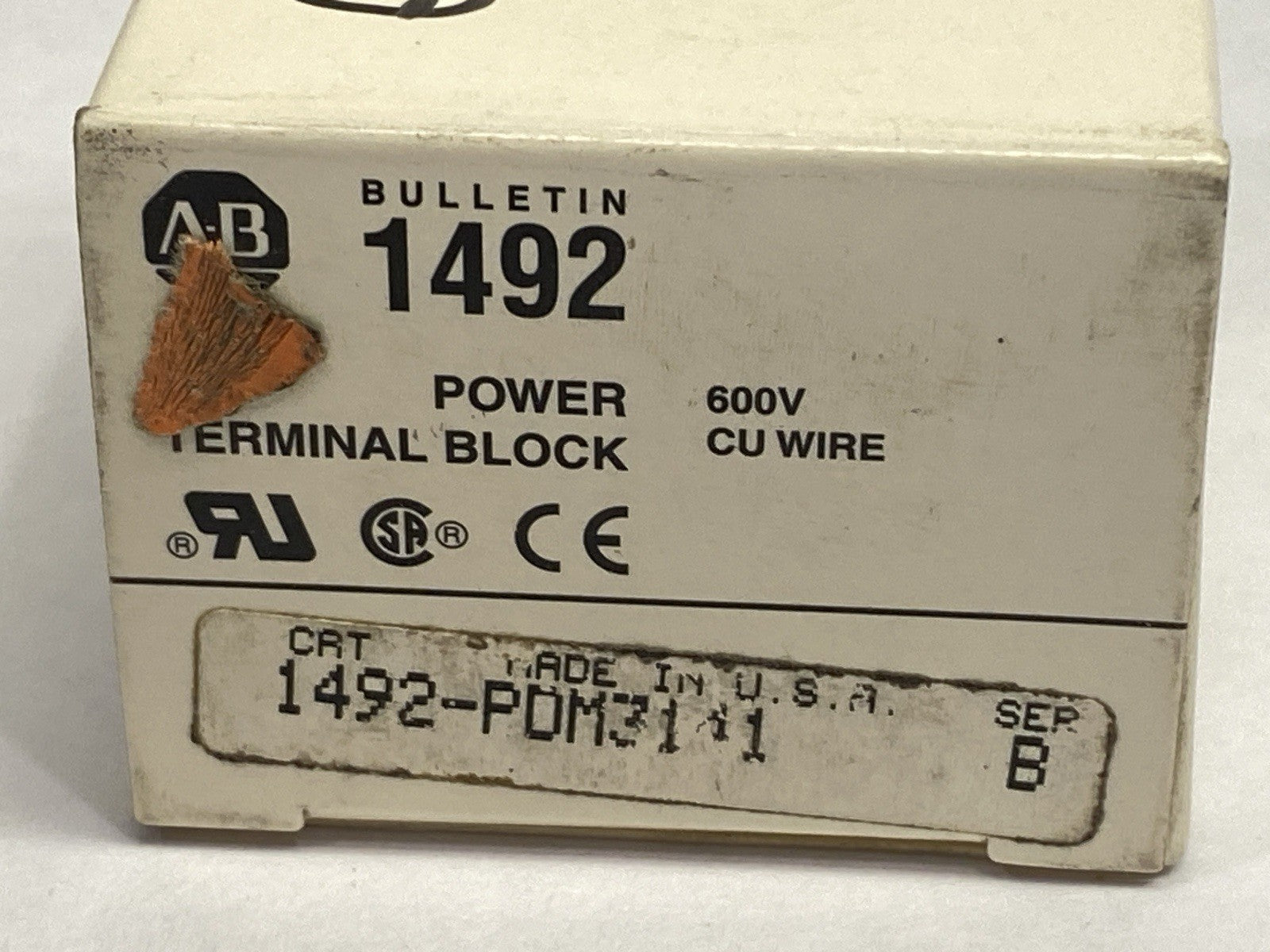 Allen Bradley 1492-PDM3141 Ser B Power Terminal Block - Maverick Industrial Sales