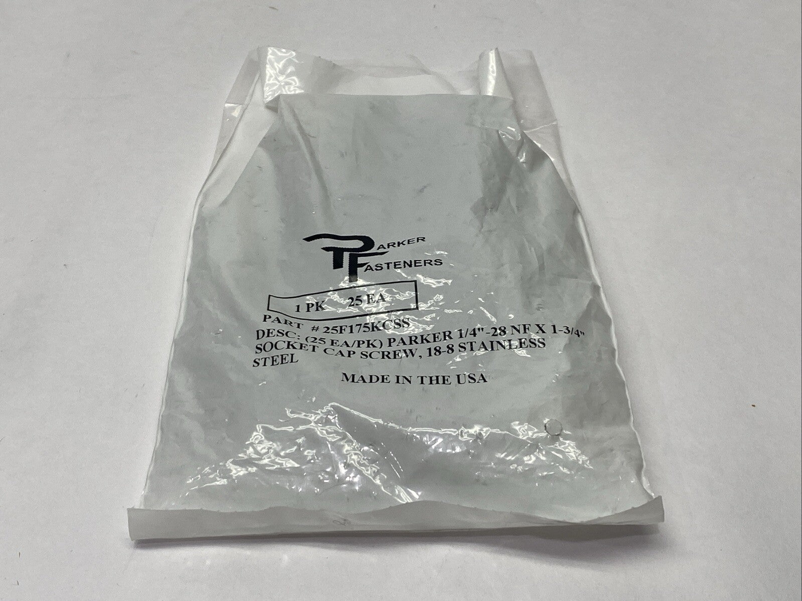 Parker Fasteners 25F175KCSS Socket Head Cap Screw 1/4-28 x 1-3/4" PKG OF 25 - Maverick Industrial Sales