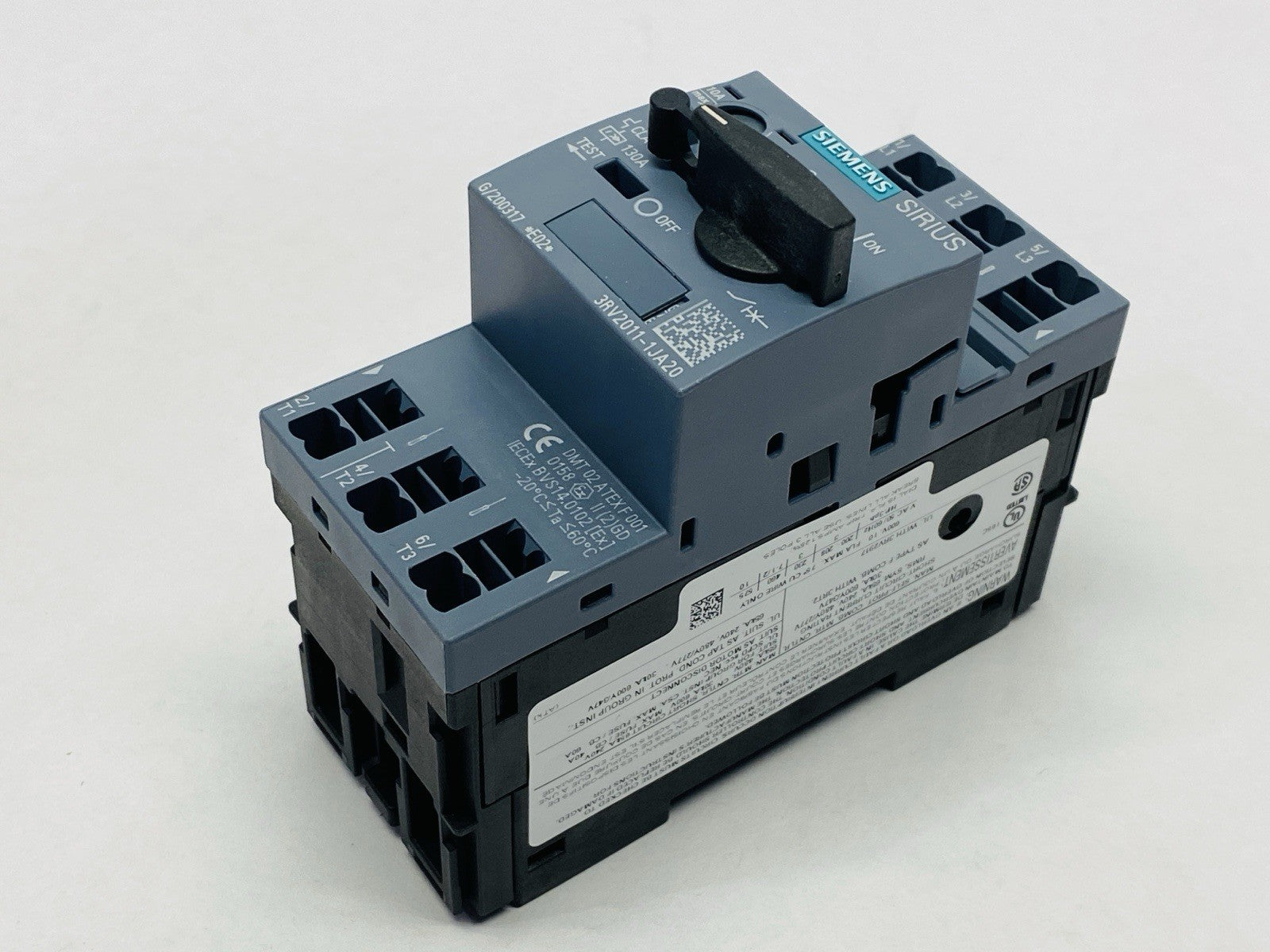 Siemens 3RV2011-1JA20 SIRIUS Motor Protector Circuit Breaker 7-10A 600V - Maverick Industrial Sales