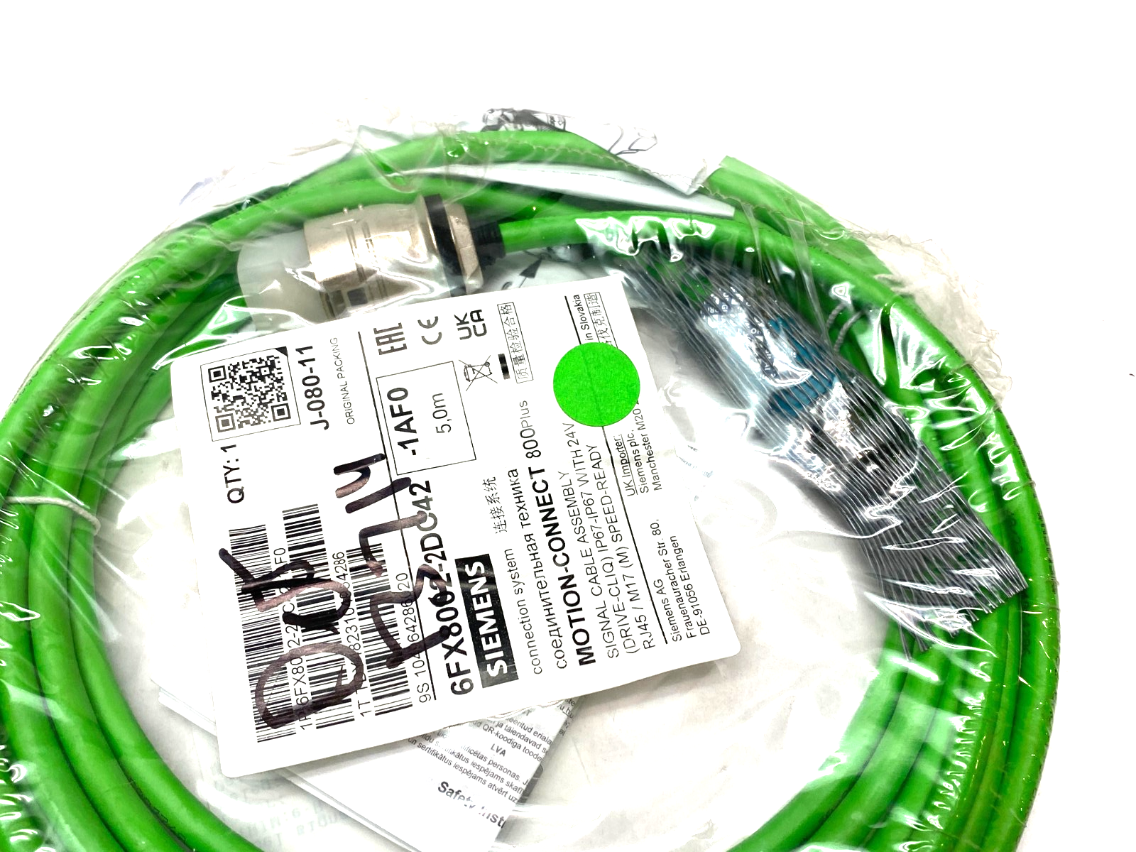 Siemens 6FX8002-2DC42-1AF0 MOTION-CONNECT 800Plus Drive-Cliq Signal Cable Assem. - Maverick Industrial Sales