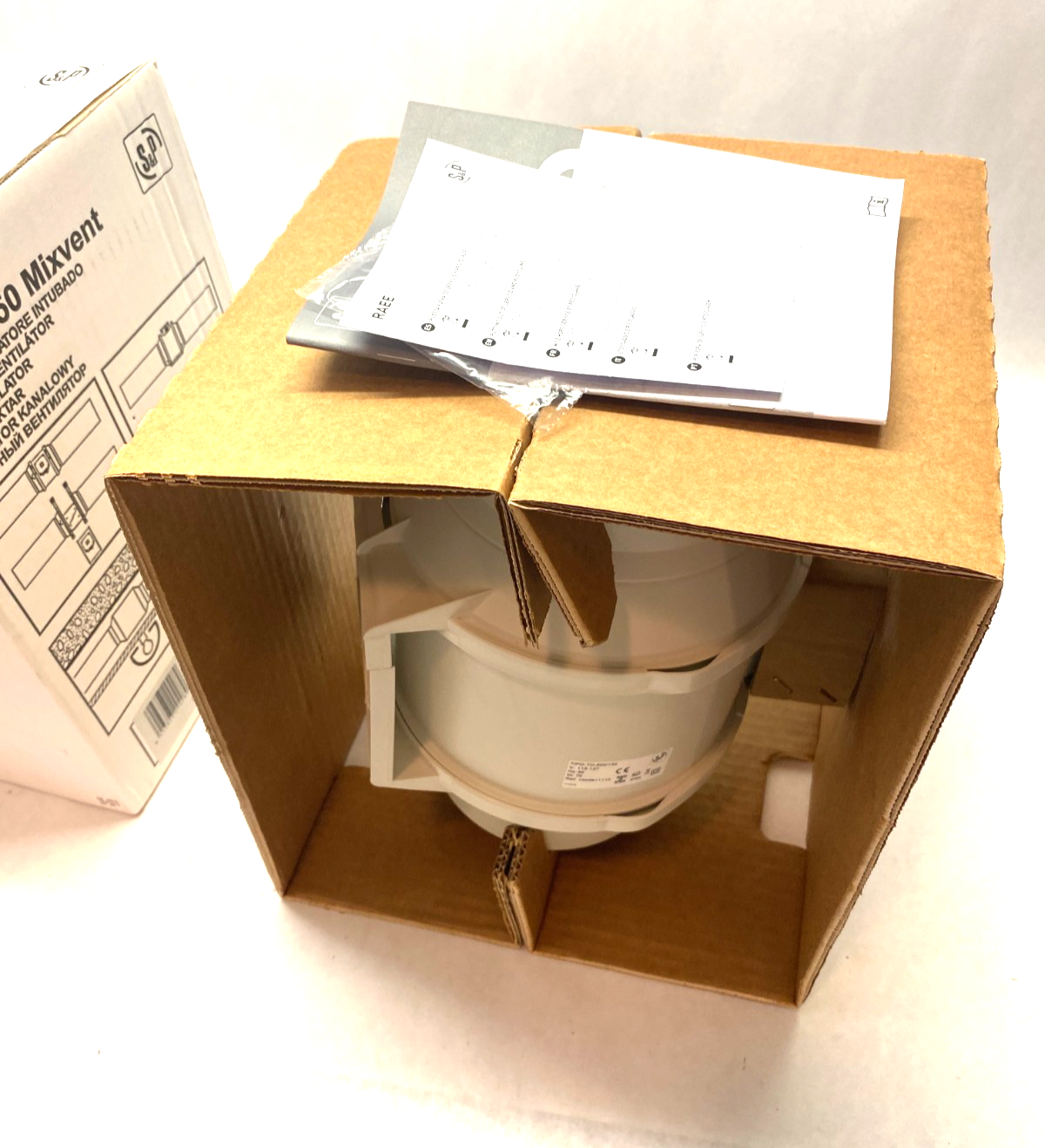 S&P TD-500/150 Mixvent In-Line Compact Mixed Flow Duct Fan - Maverick Industrial Sales