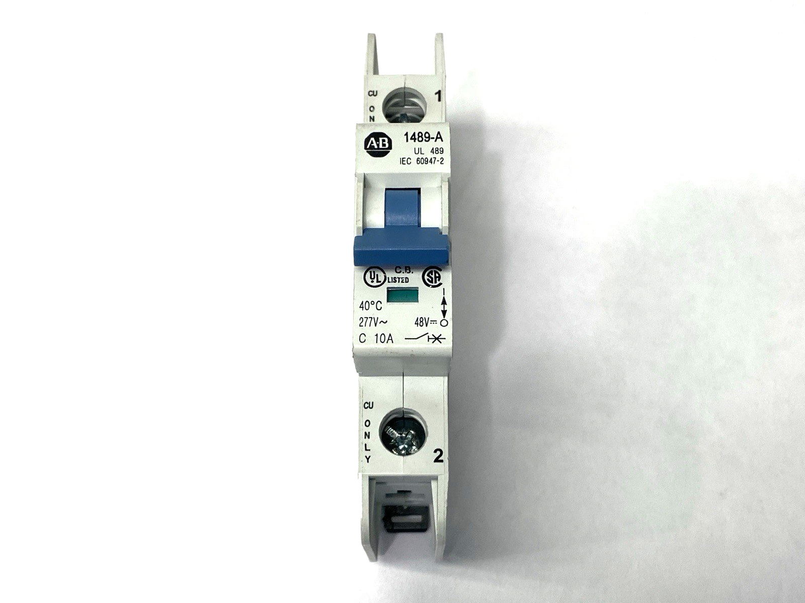 Allen Bradley 1489-A Miniature Circuit Breaker 1-Pole 277V 10A - Maverick Industrial Sales