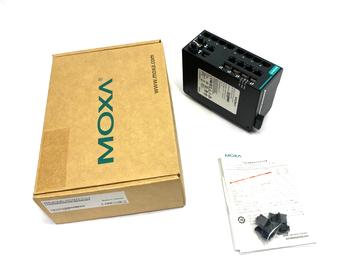 Moxa EDS-2018-ML-2GTXSFP Unmanaged Gigabit Ethernet Switch 18-Port V1.0.0 - Maverick Industrial Sales