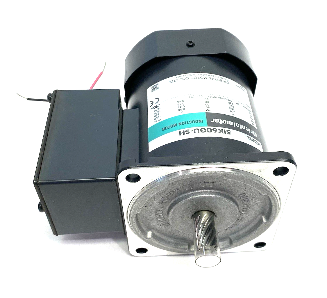 5IK60GU-SH | Oriental Motor World K Series Induction Motor, 3-Phase 60 W (1/12 HP) - New – Open box - Maverick Industrial Sales
