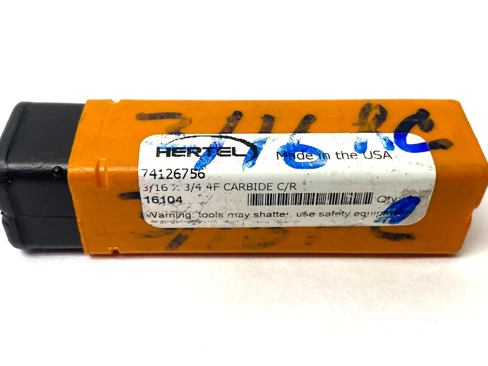 Hertel 74126756 Corner Rounding End Mill 3/4" Dia, 4 Flute, Solid Carbide - Maverick Industrial Sales