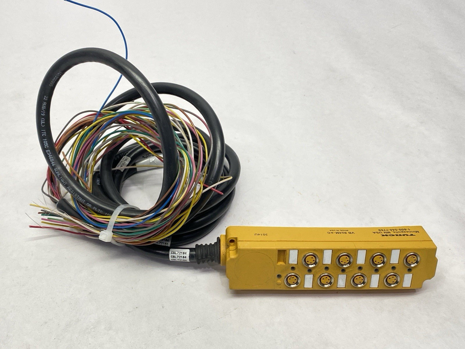 Turck VB 804M-5C Distribution Box 8-Port M8 4-Pin 3514U - Maverick Industrial Sales