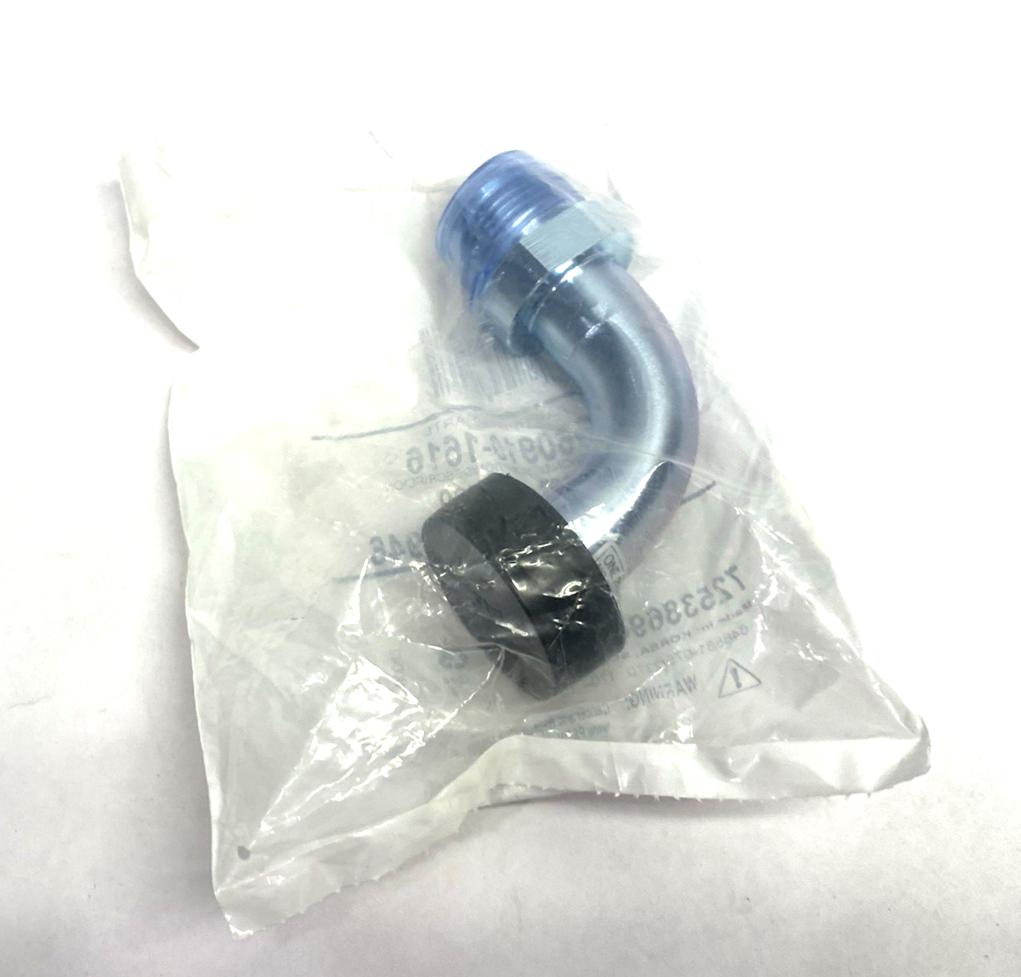 Gates G60910-1616 One-Piece Hydraulic Angle Adapter Fitting 16FL-16MJ90 - Maverick Industrial Sales