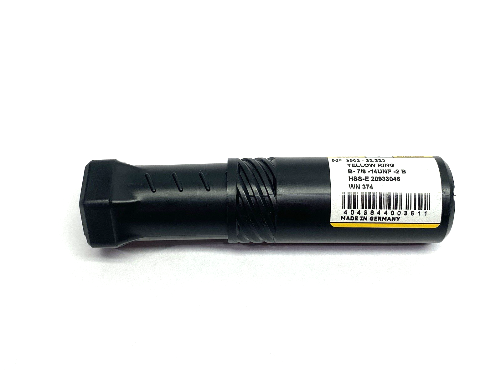 9039020222250 | Guhring 3902-22,225 High Perf. Yellow Ring Tap 7/8-14 2B Spiral - New – Open box - Maverick Industrial Sales