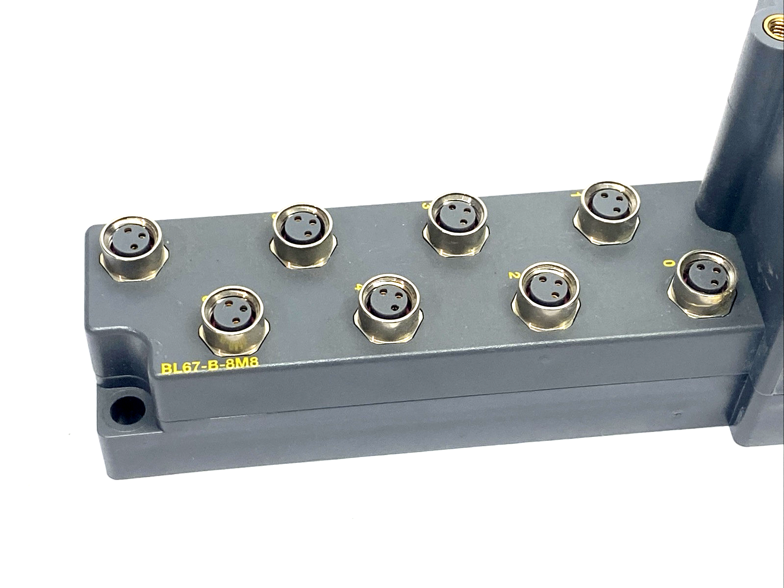 Turck BL67-B-8M8 I/O Base Module, x8 M8 3-Pin Female 6827188 MISSING LATCH - Maverick Industrial Sales