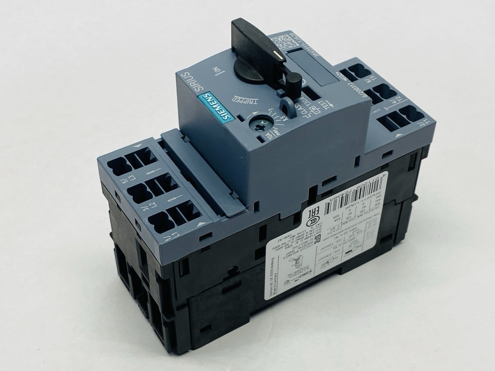 Siemens 3RV2011-1JA20 SIRIUS Motor Protector Circuit Breaker 7-10A 600V - Maverick Industrial Sales