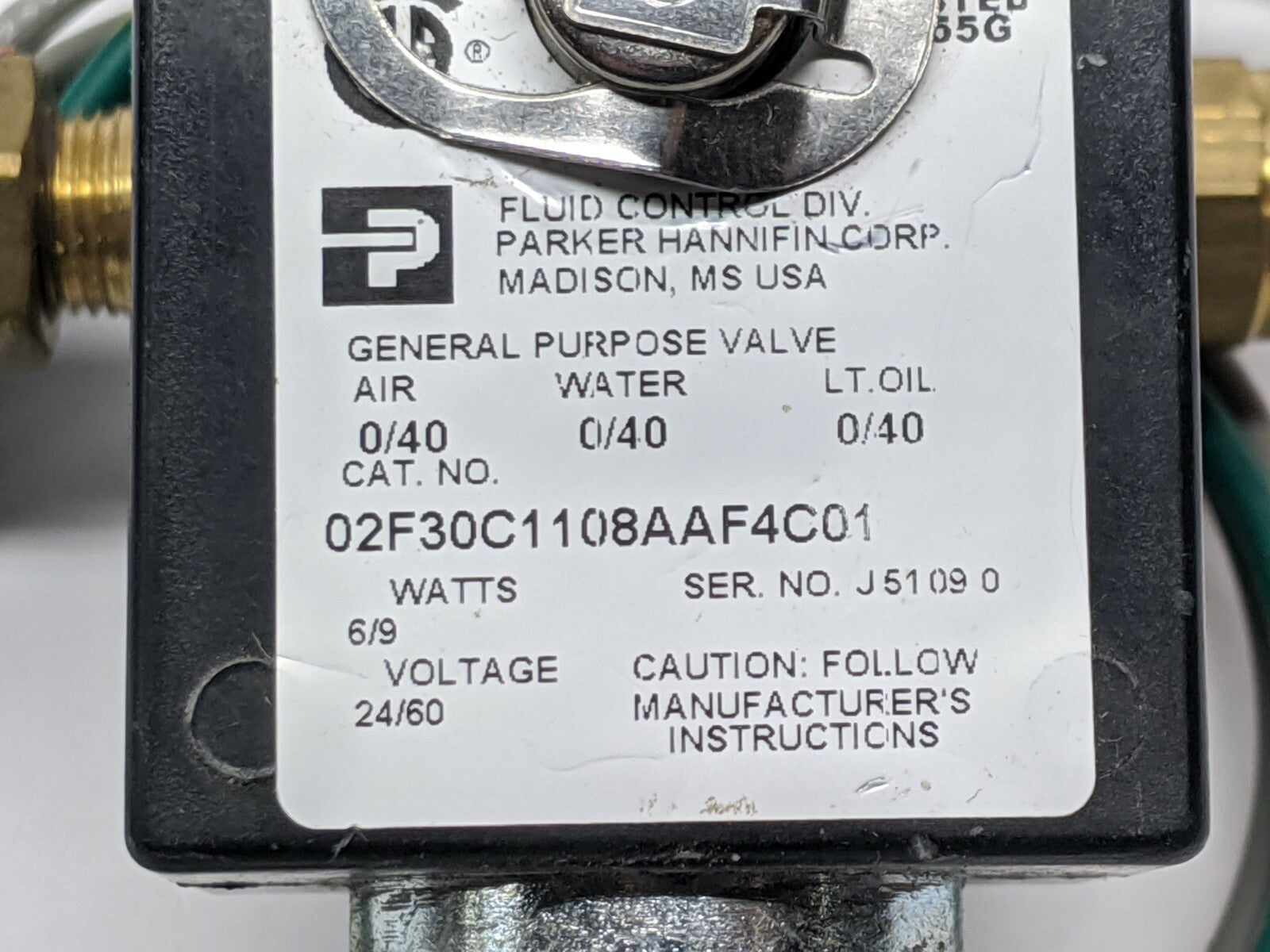 Parker 02F30C1108AAF4C01 General Purpose Valve - Maverick Industrial Sales
