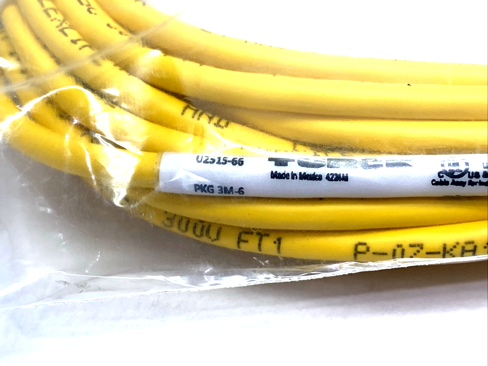 PKG 3M-6 | Turck Actuator & Sensor Cable M8 Female 3-Pin 6m U2515-66 - New - Maverick Industrial Sales
